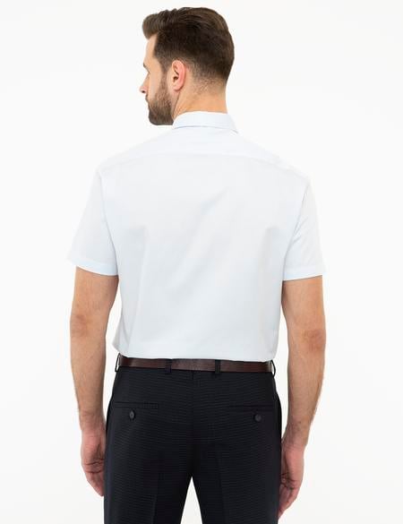 Açık Mavi Regular Fit Kısa Kollu Gömlek - 50223101004