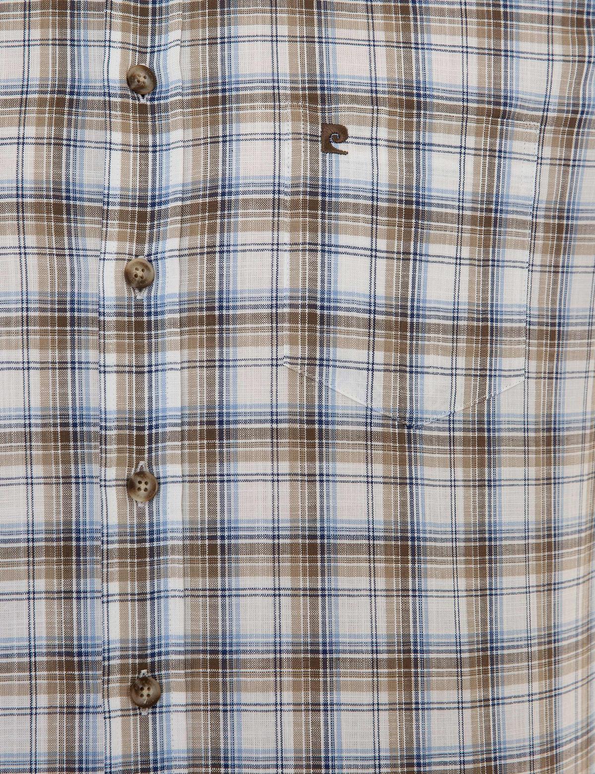 Kahverengi Regular Fit Kısa Kollu Gömlek - 50224100007