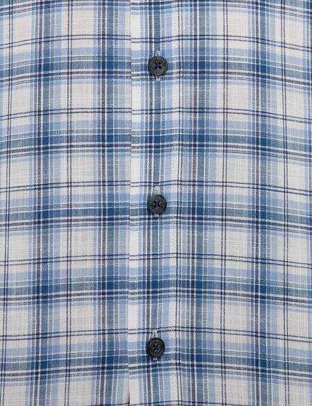 Lacivert Regular Fit Kısa Kollu Gömlek - 50224100017