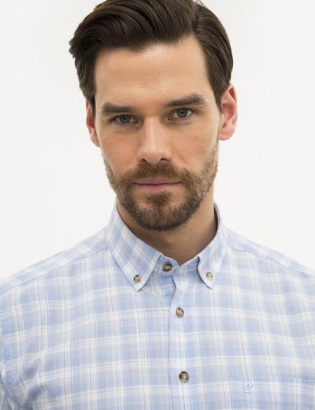 Açık Mavi Regular Fit Kısa Kollu Gömlek - 50224120010