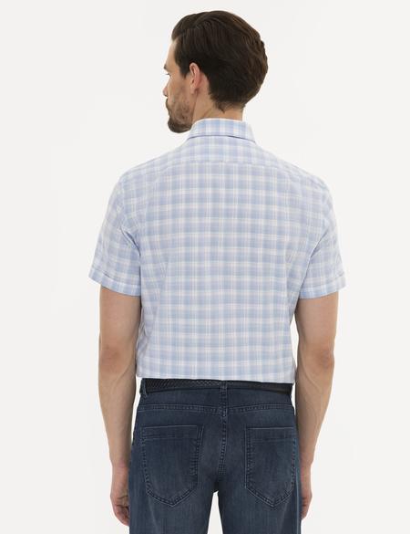 Açık Mavi Regular Fit Kısa Kollu Gömlek - 50224120010