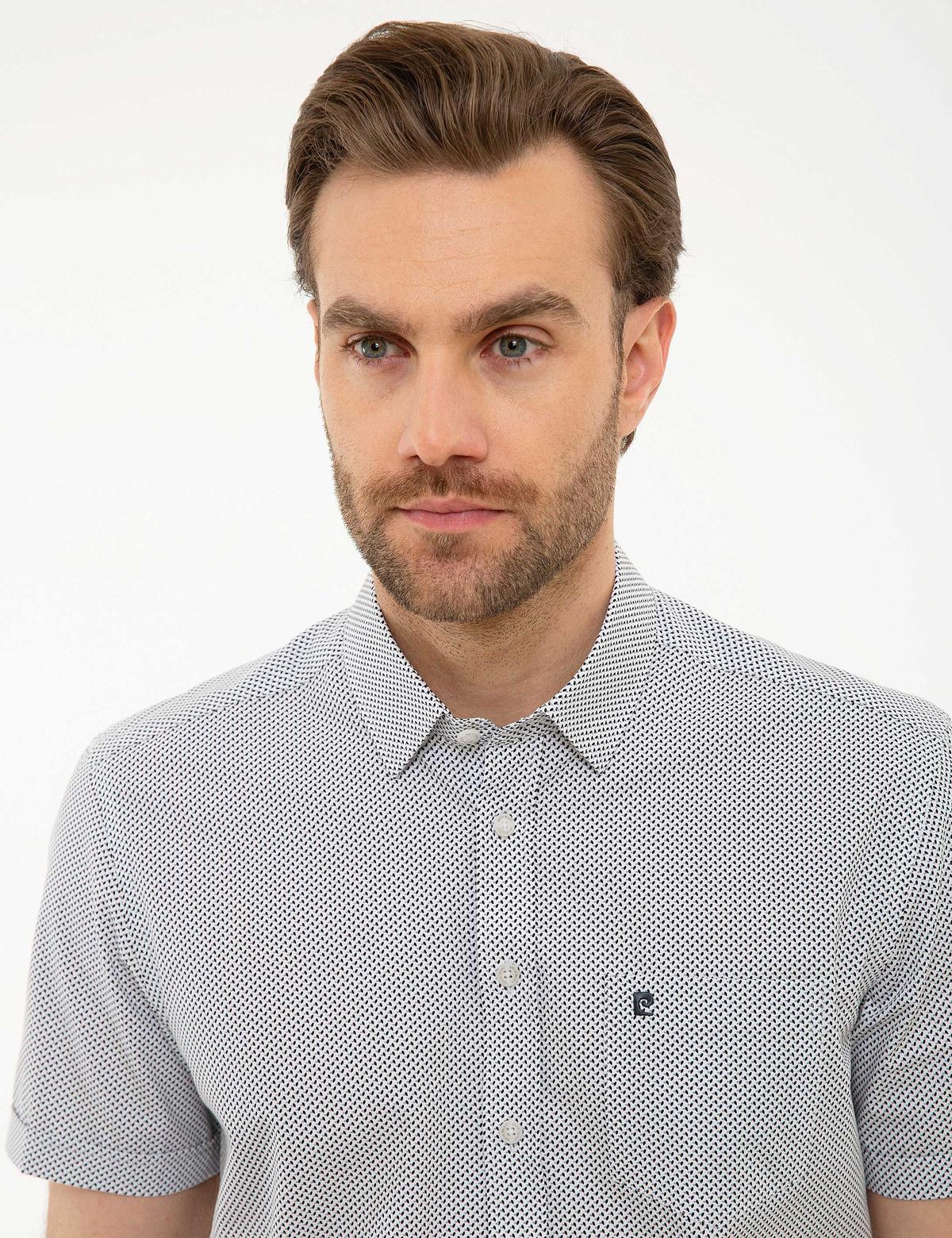 Antrasit Regular Fit Kısa Kollu Gömlek