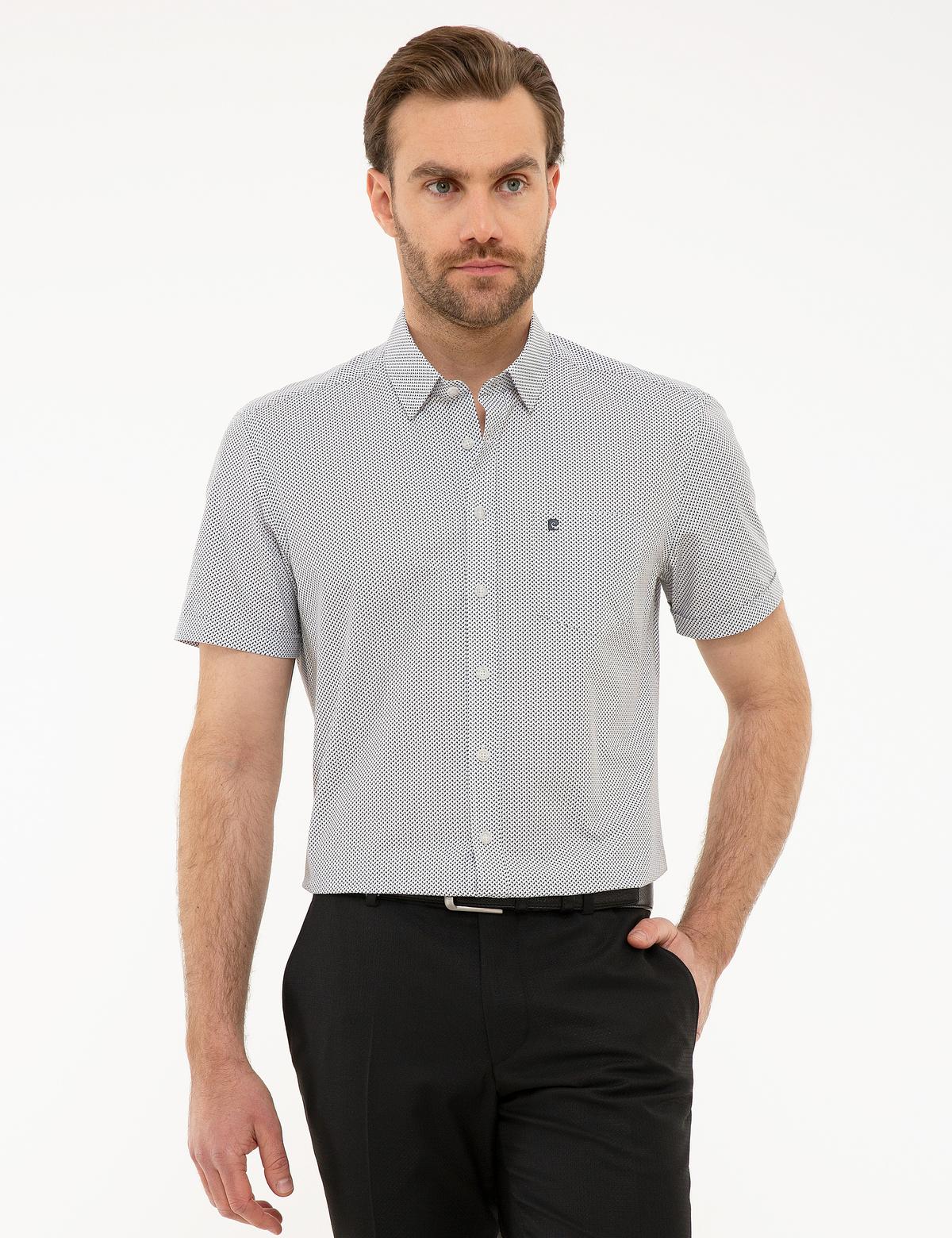 Antrasit Regular Fit Kısa Kollu Gömlek - 50224254008