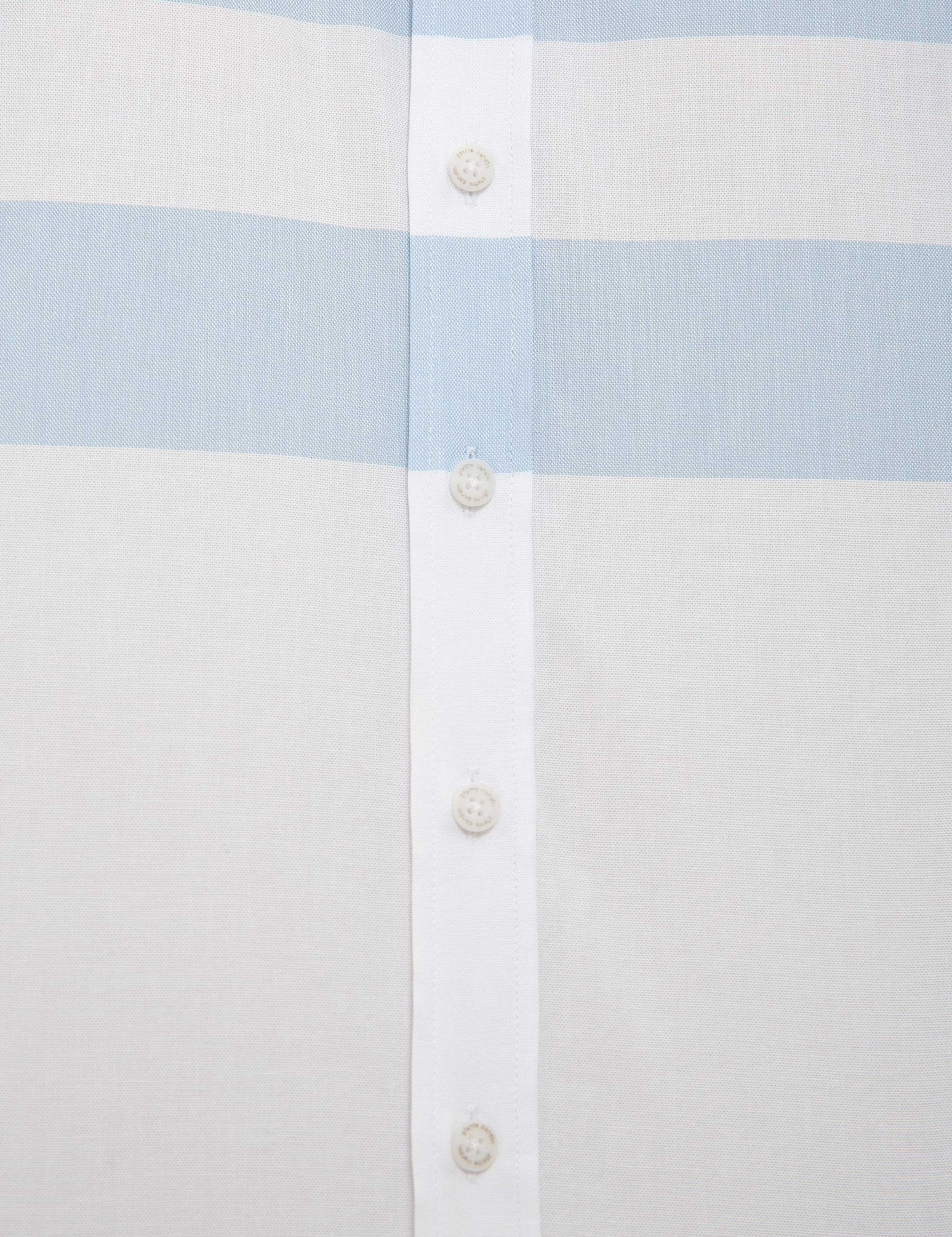 Beyaz Regular Fit Kısa Kollu Gömlek - Image 6