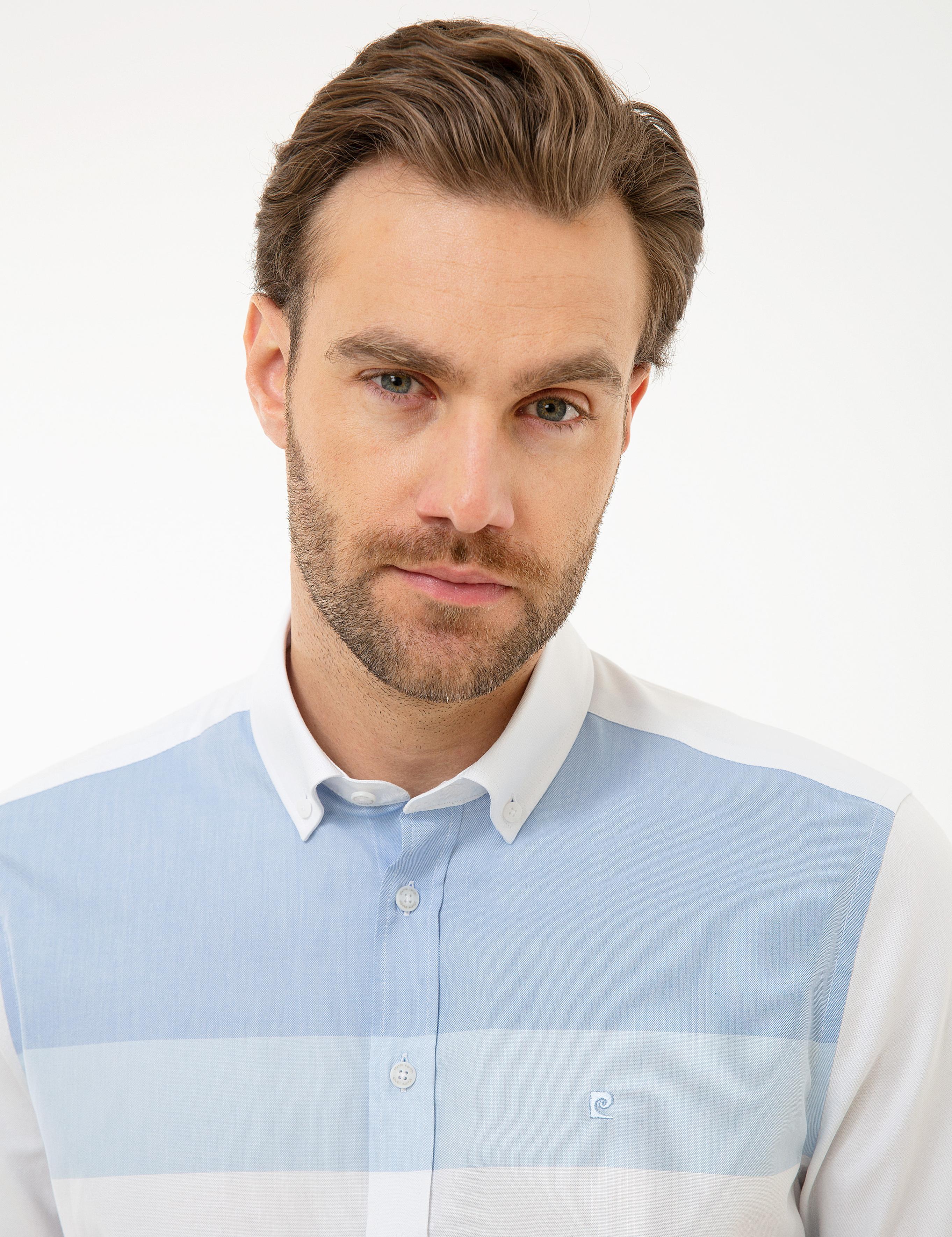 Beyaz Regular Fit Kısa Kollu Gömlek