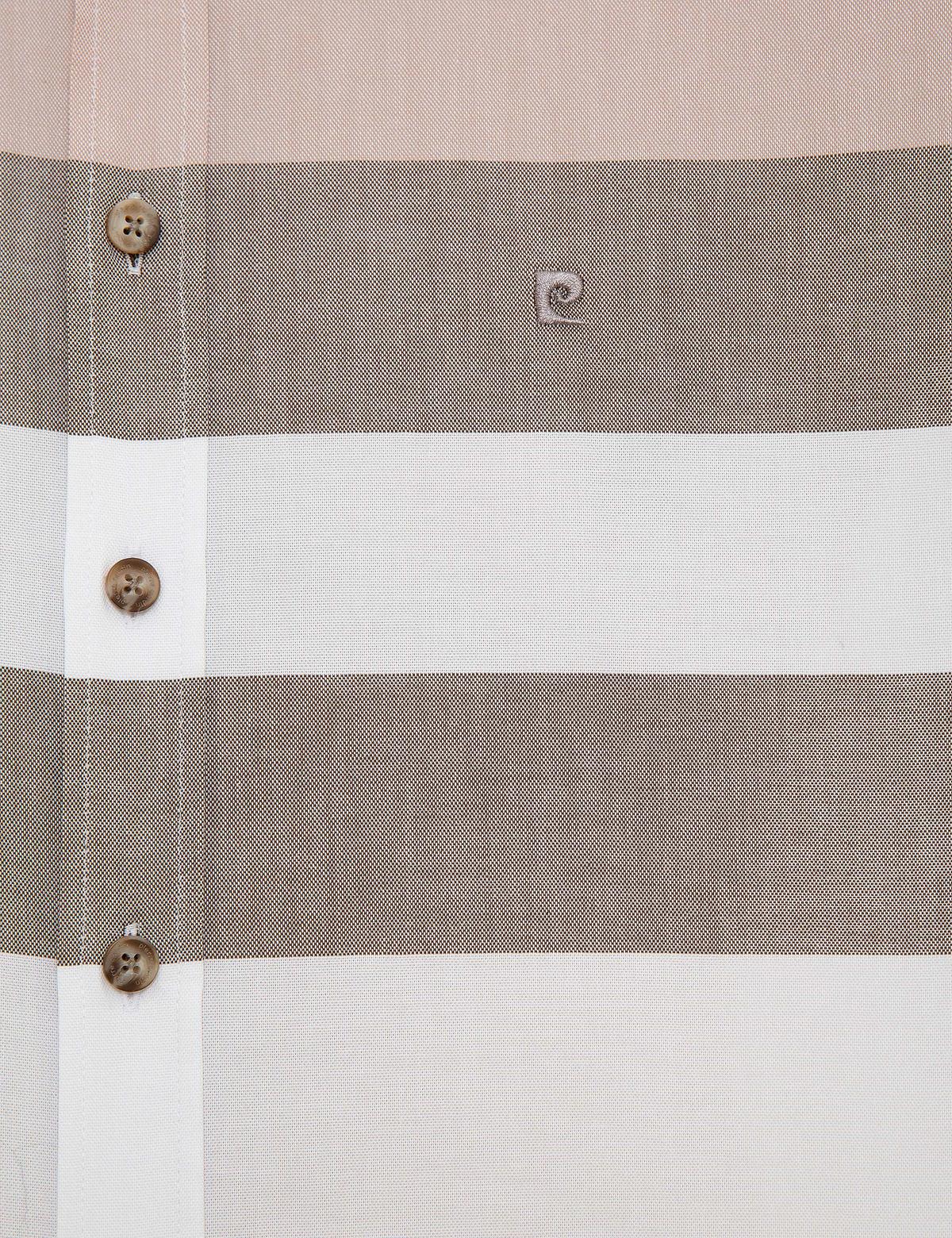 Kahverengi Regular Fit Kısa Kollu Gömlek - 50224382016