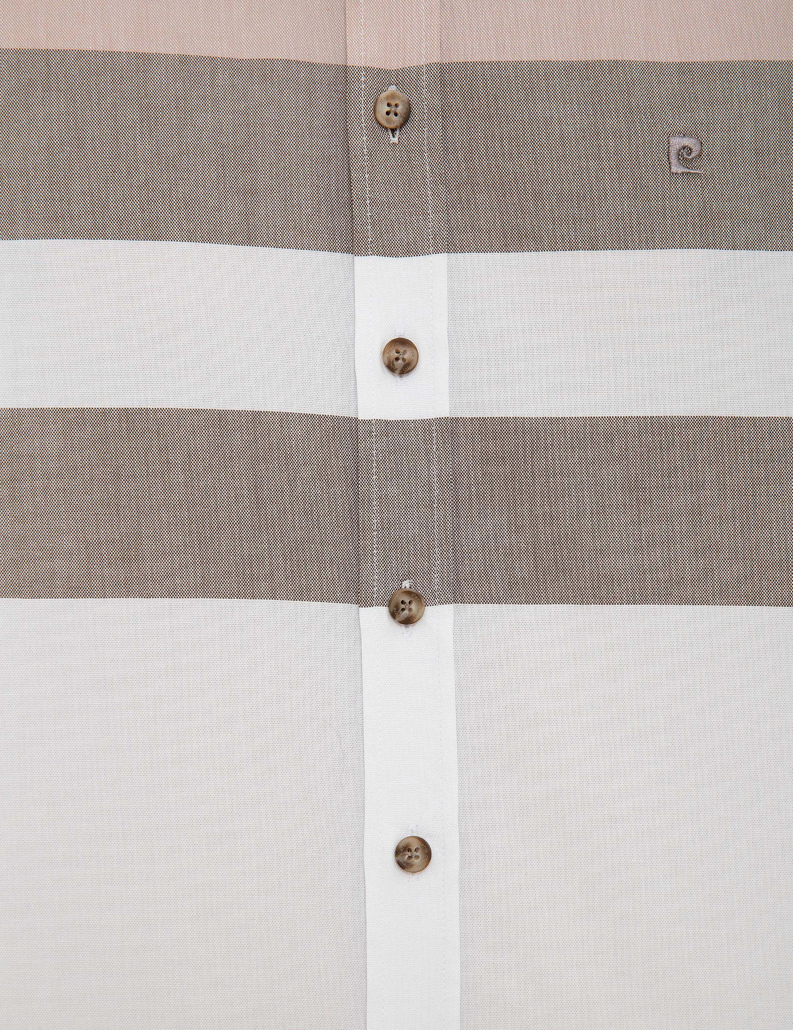 Kahverengi Regular Fit Kısa Kollu Gömlek