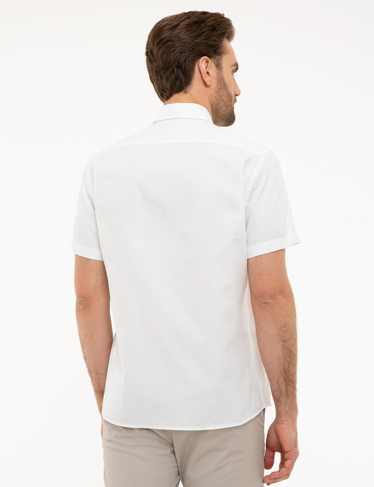 Kahverengi Regular Fit Kısa Kollu Gömlek - 50224382016