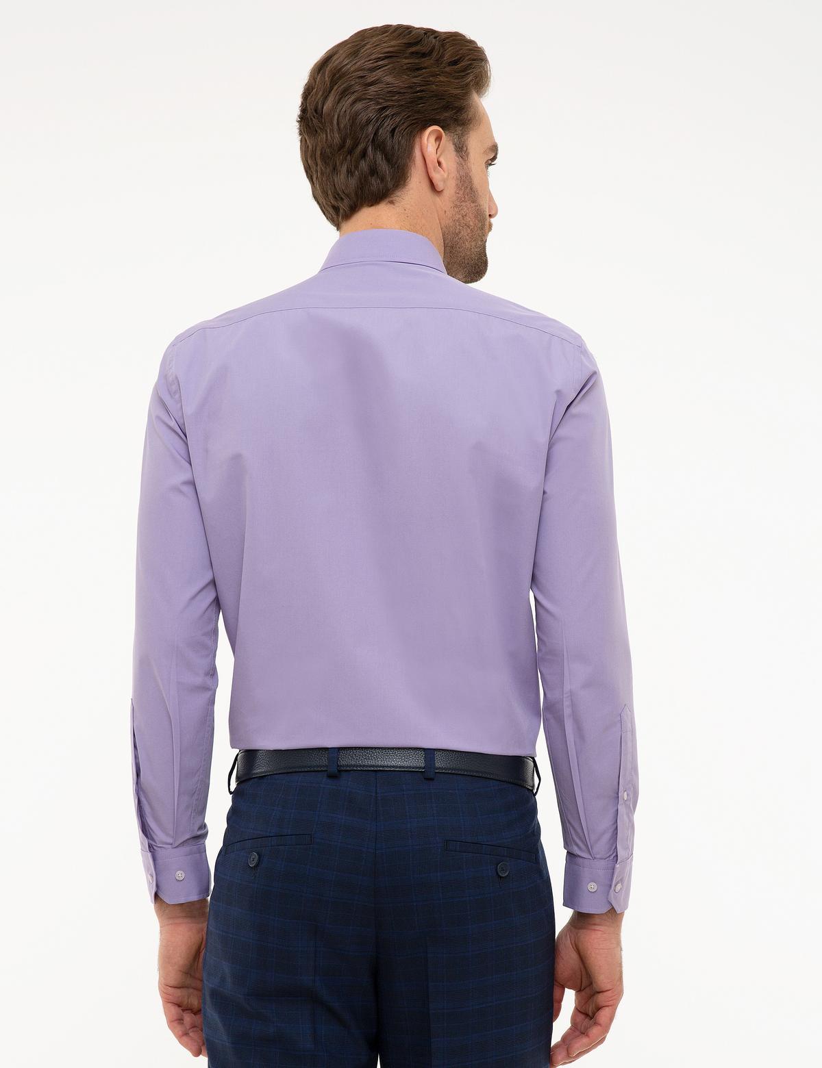 Menekşe Regular Fit Uzun Kollu Gömlek - 50225965014