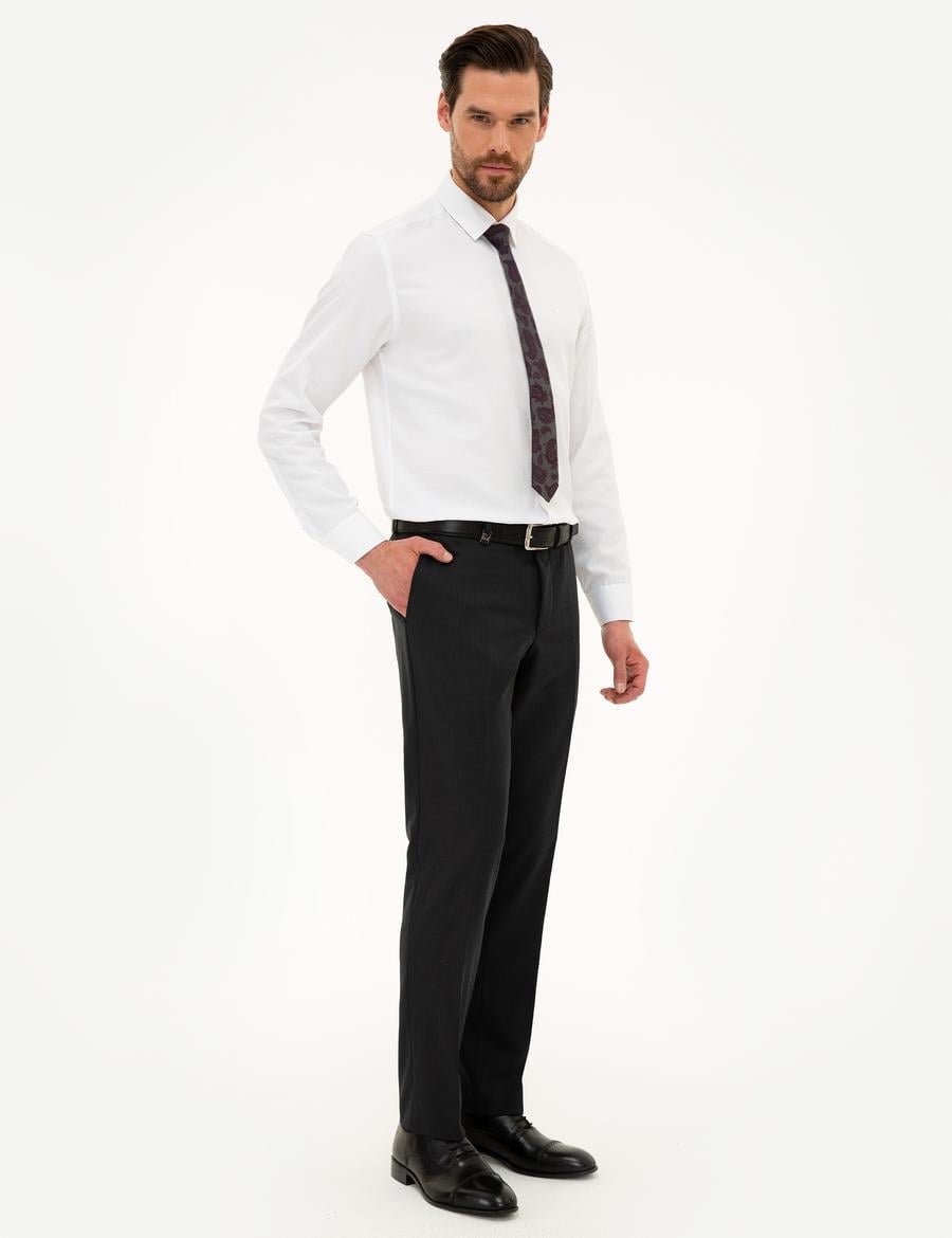 Füme Slim Fit Kumaş Pantolon