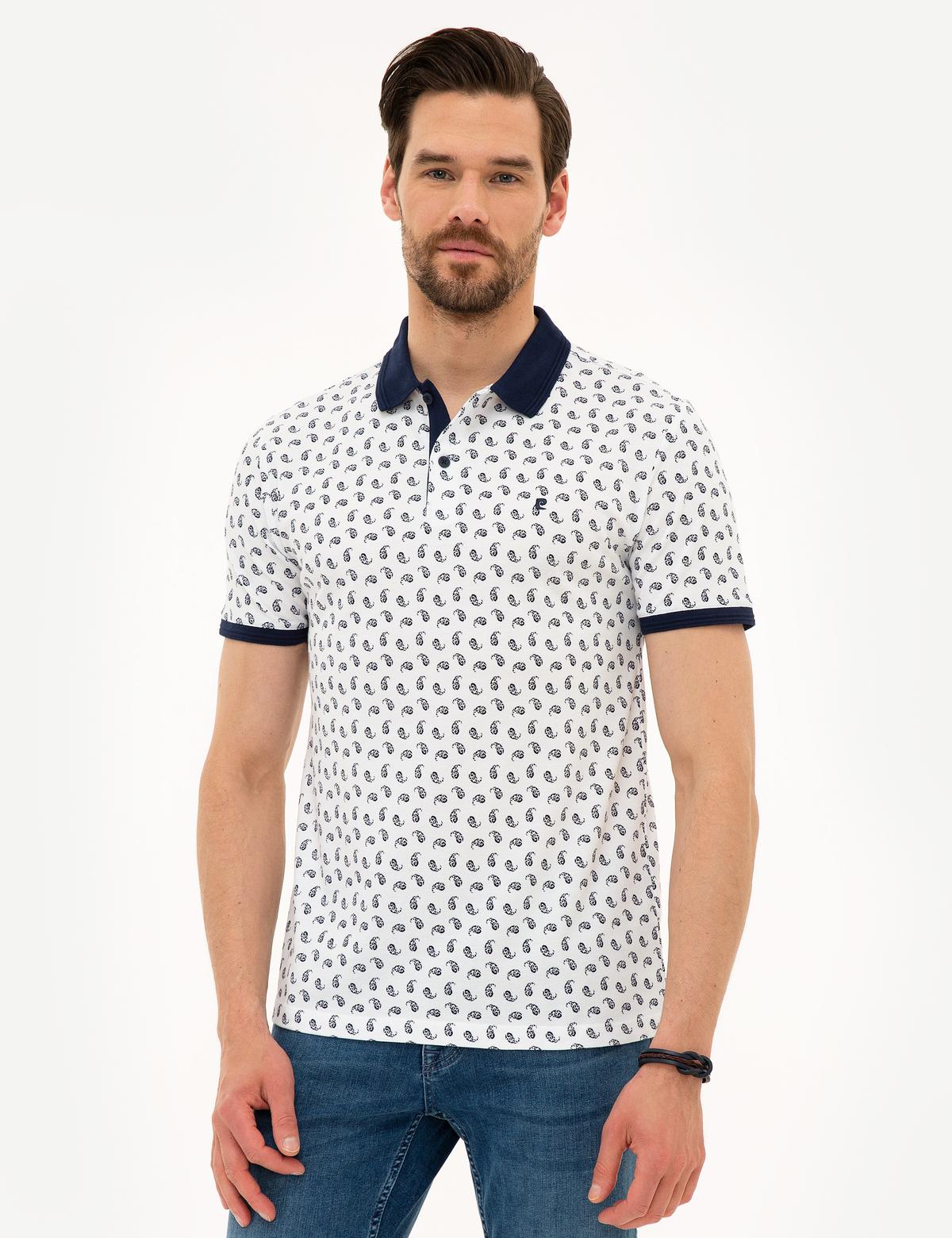 Lacivert Slim Fit Polo Yaka T-Shirt