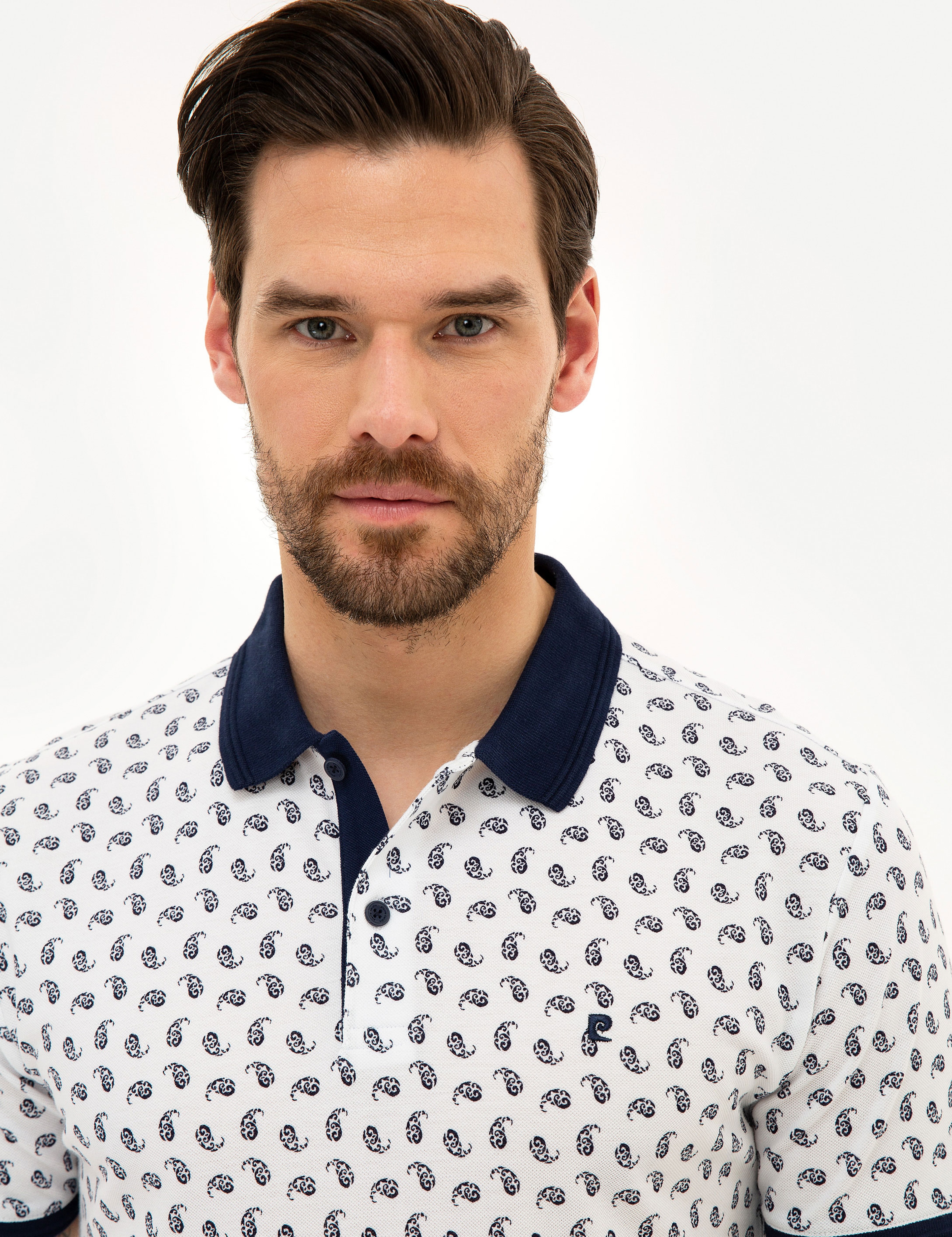 Lacivert Slim Fit Polo Yaka T-Shirt - Image 2