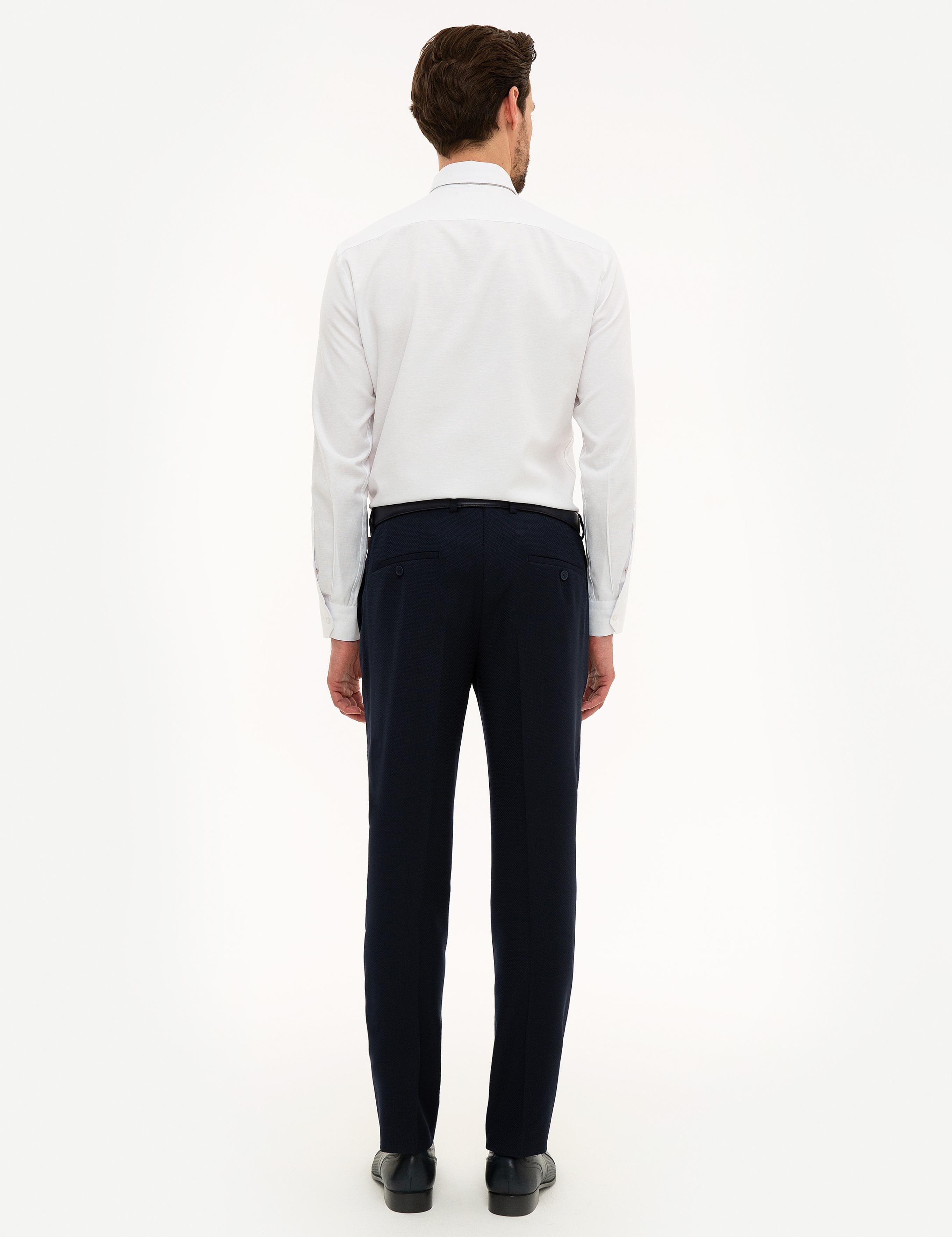 Lacivert Ex. Slim Fit Kumaş Pantolon