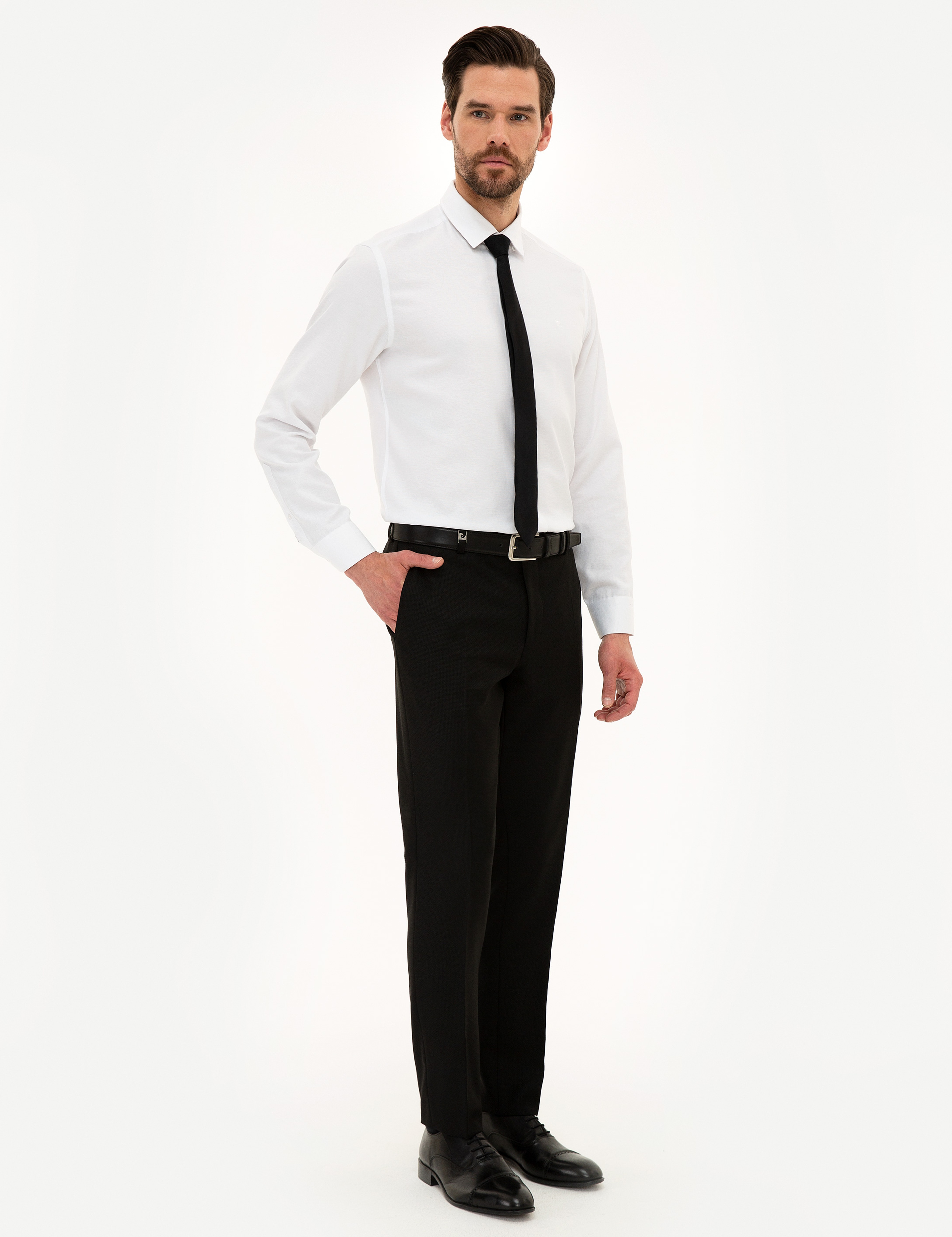 Siyah Ekstra Slim Fit Pantolon - Image 2