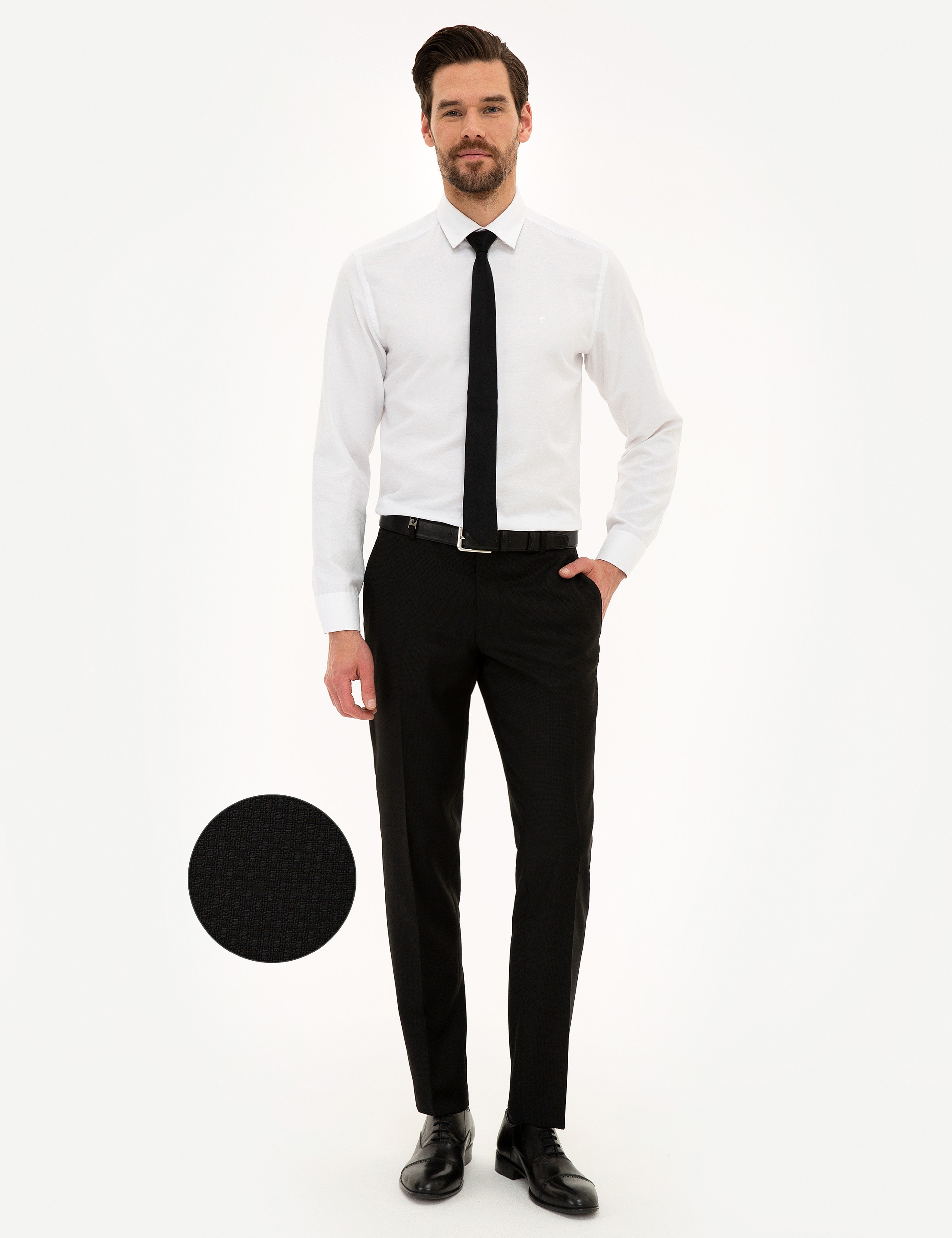 Siyah Ekstra Slim Fit Pantolon - Image 1