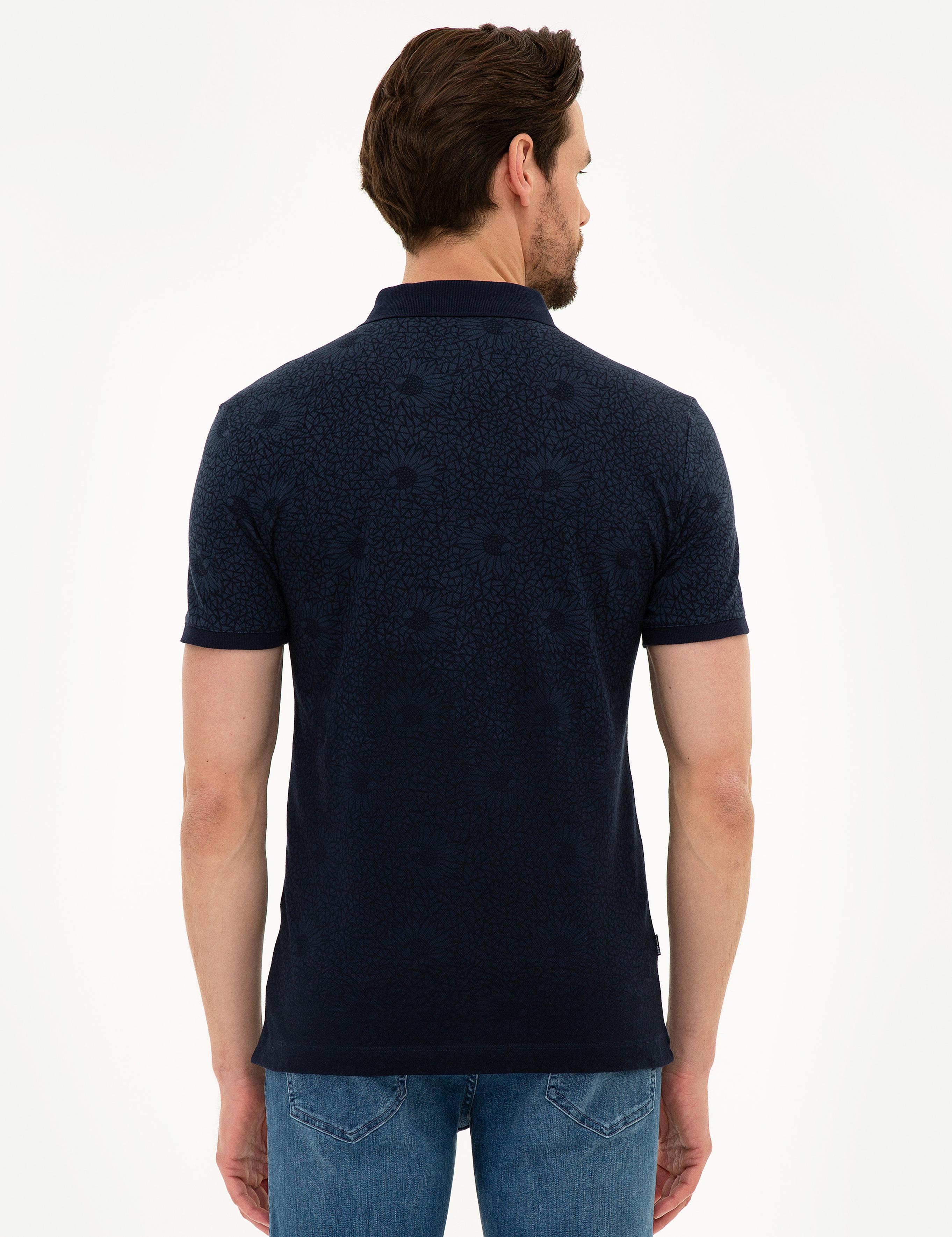 Lacivert Slim Fit Polo Yaka Tişört