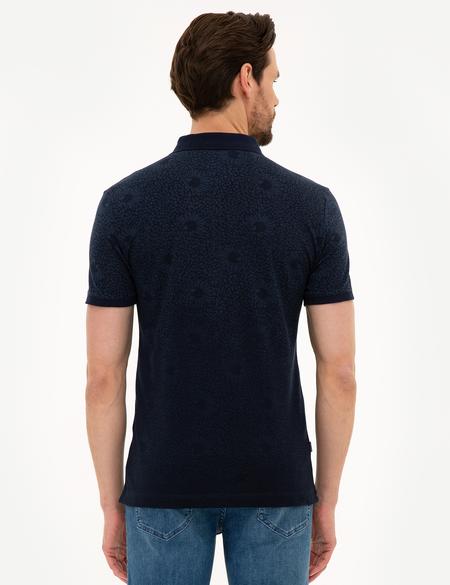 Lacivert Slim Fit Polo Yaka Tişört - 50220878022