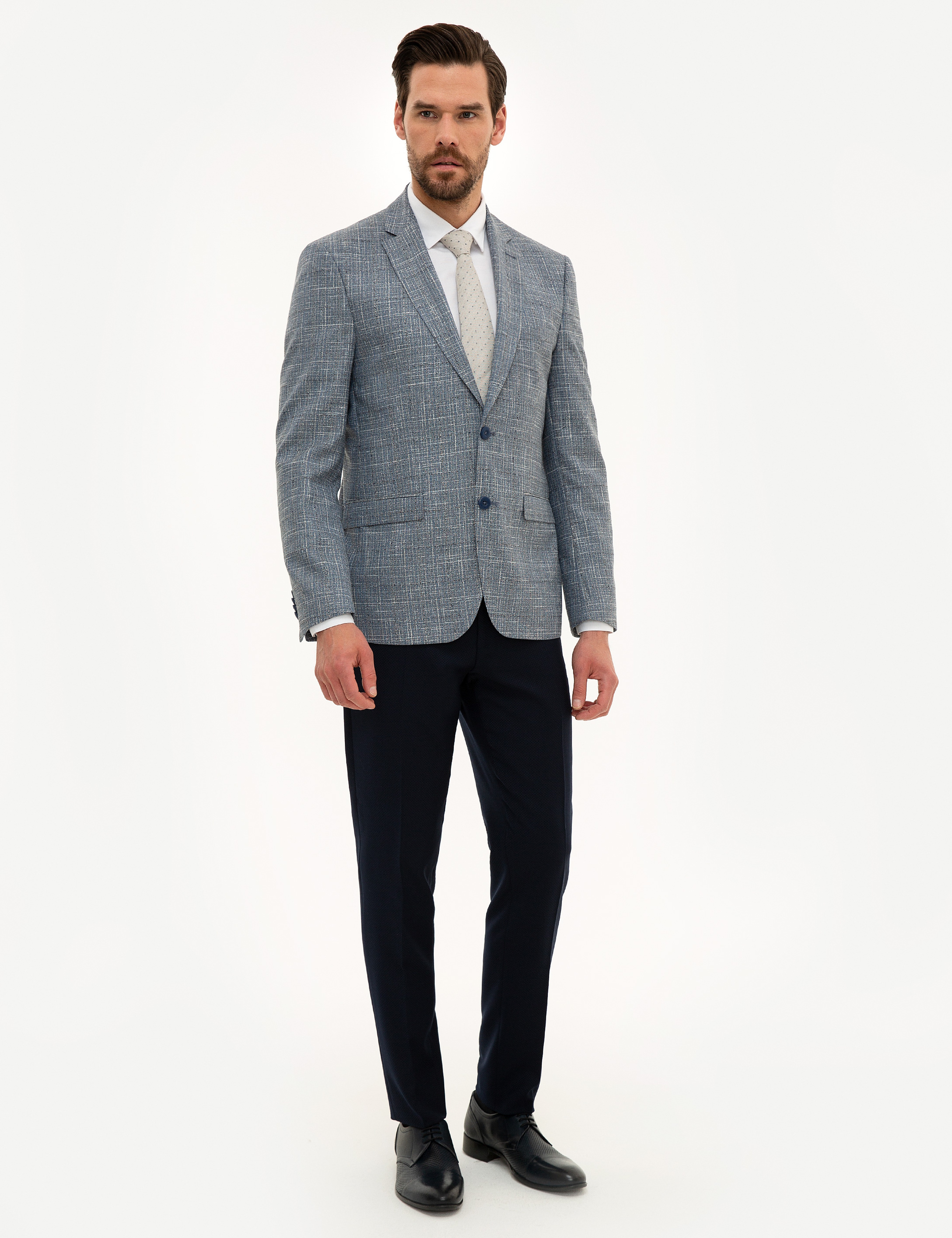 Koyu Mavi Slim Fit Ceket