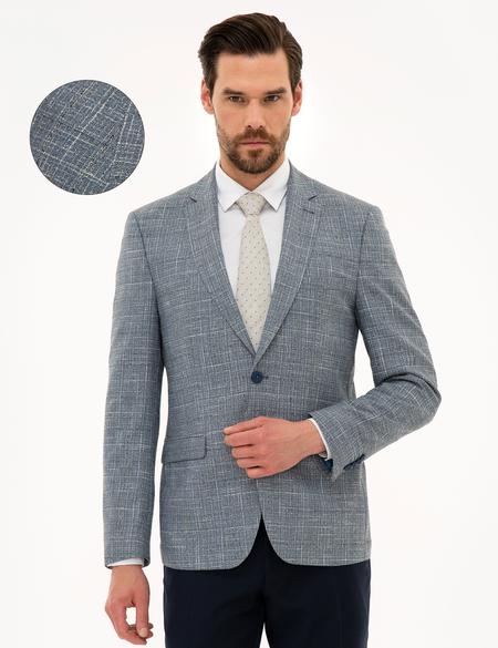 Koyu Mavi Slim Fit Ceket - 50220760011