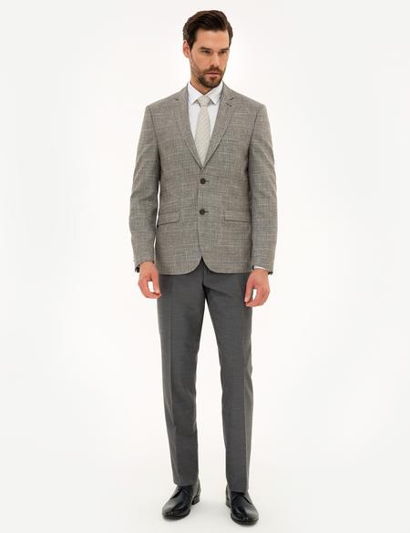 Açık Kahverengi Slim Fit Ceket - 50220760047