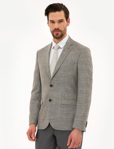 Açık Kahverengi Slim Fit Ceket - 50220760047