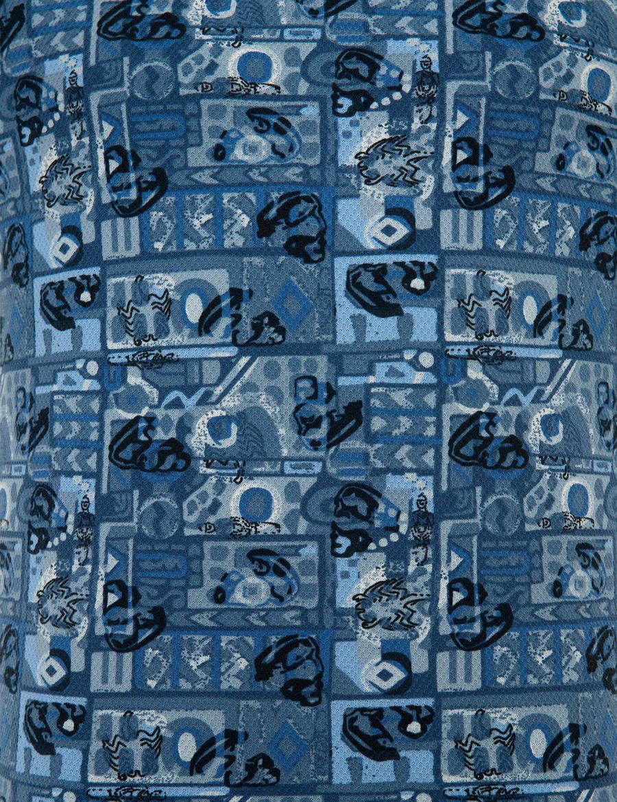 Koyu Mavi Slim Fit Polo Yaka T-Shirt