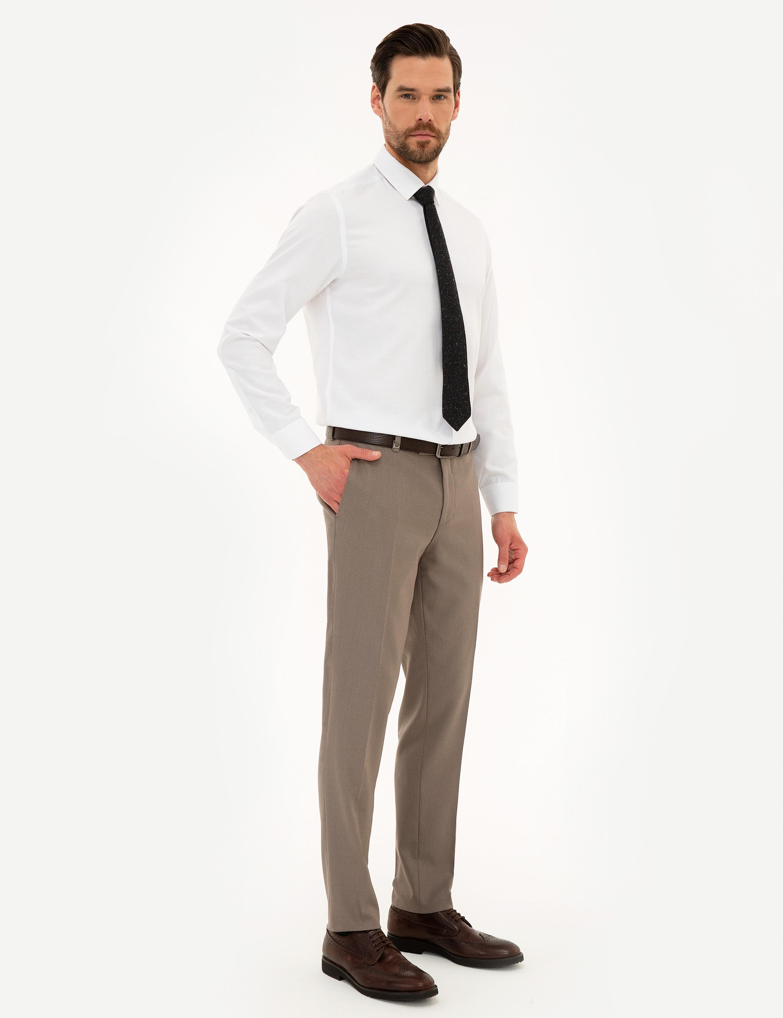 Açık Kahverengi Ekstra Slim Fit Pantolon