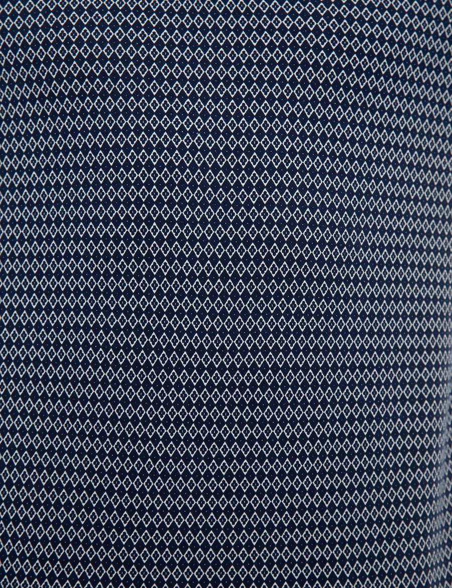 Lacivert Slim Fit Polo Yaka T-Shirt