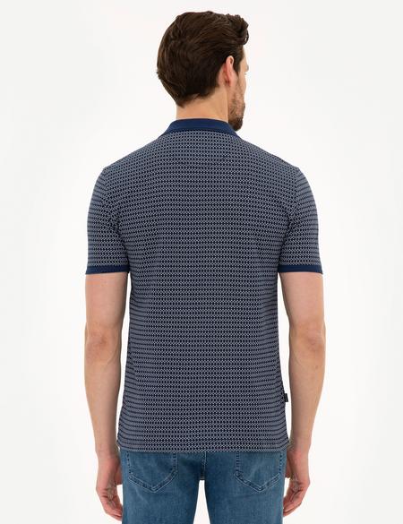 Lacivert Slim Fit Polo Yaka Tişört - 50221383028