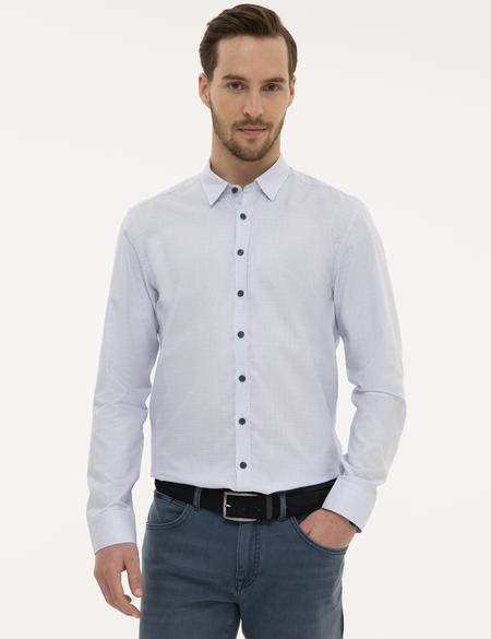 Açık Mavi Slim Fit Gömlek - 50221433006