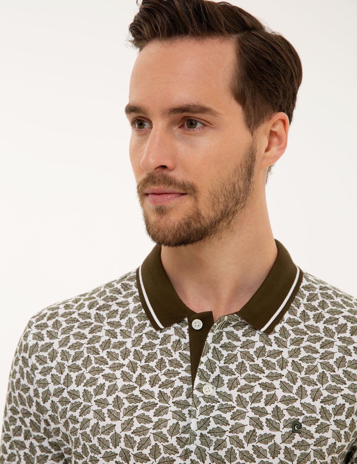 Haki Slim Fit Polo Yaka T-Shirt