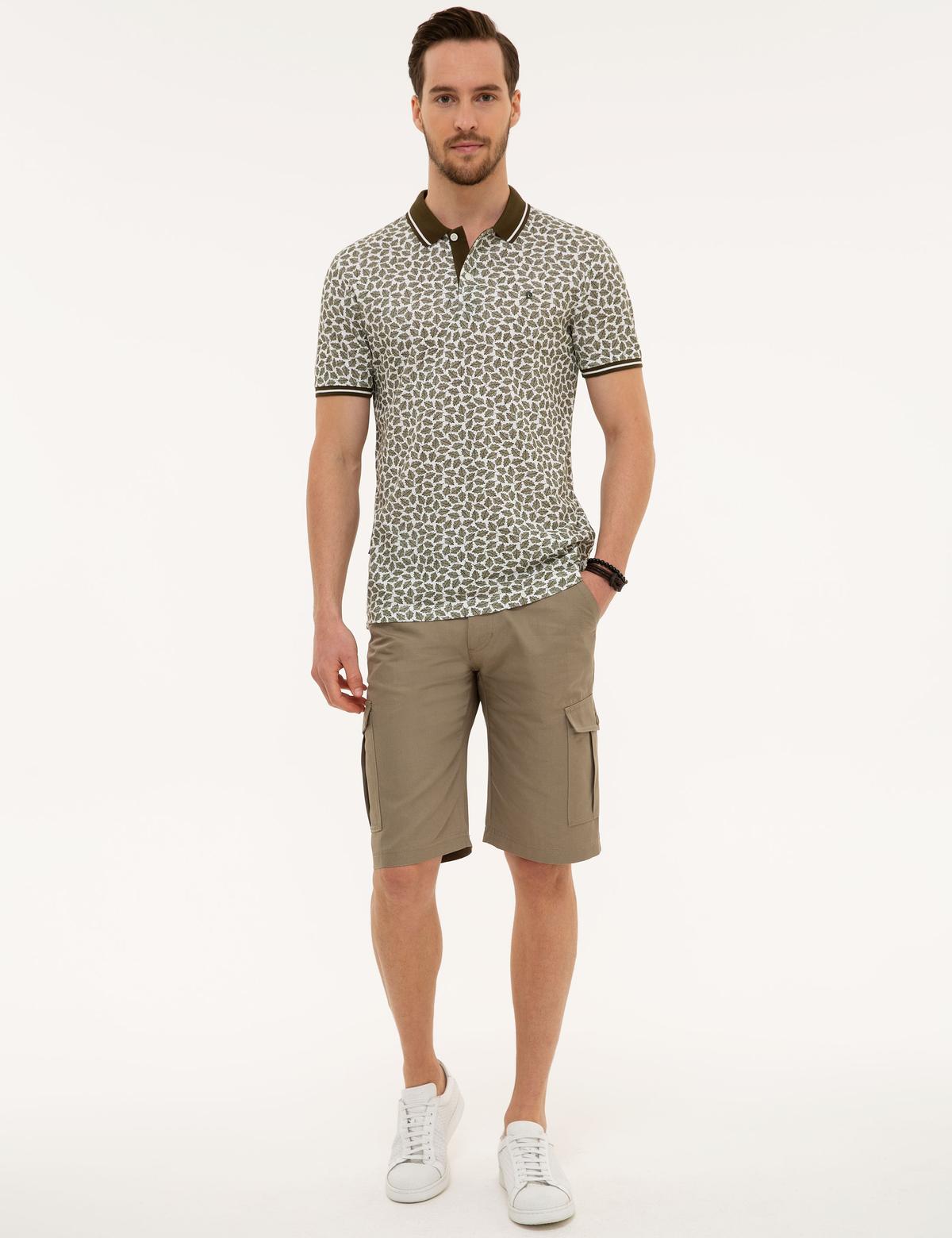 Haki Slim Fit Polo Yaka T-Shirt - 50200830028