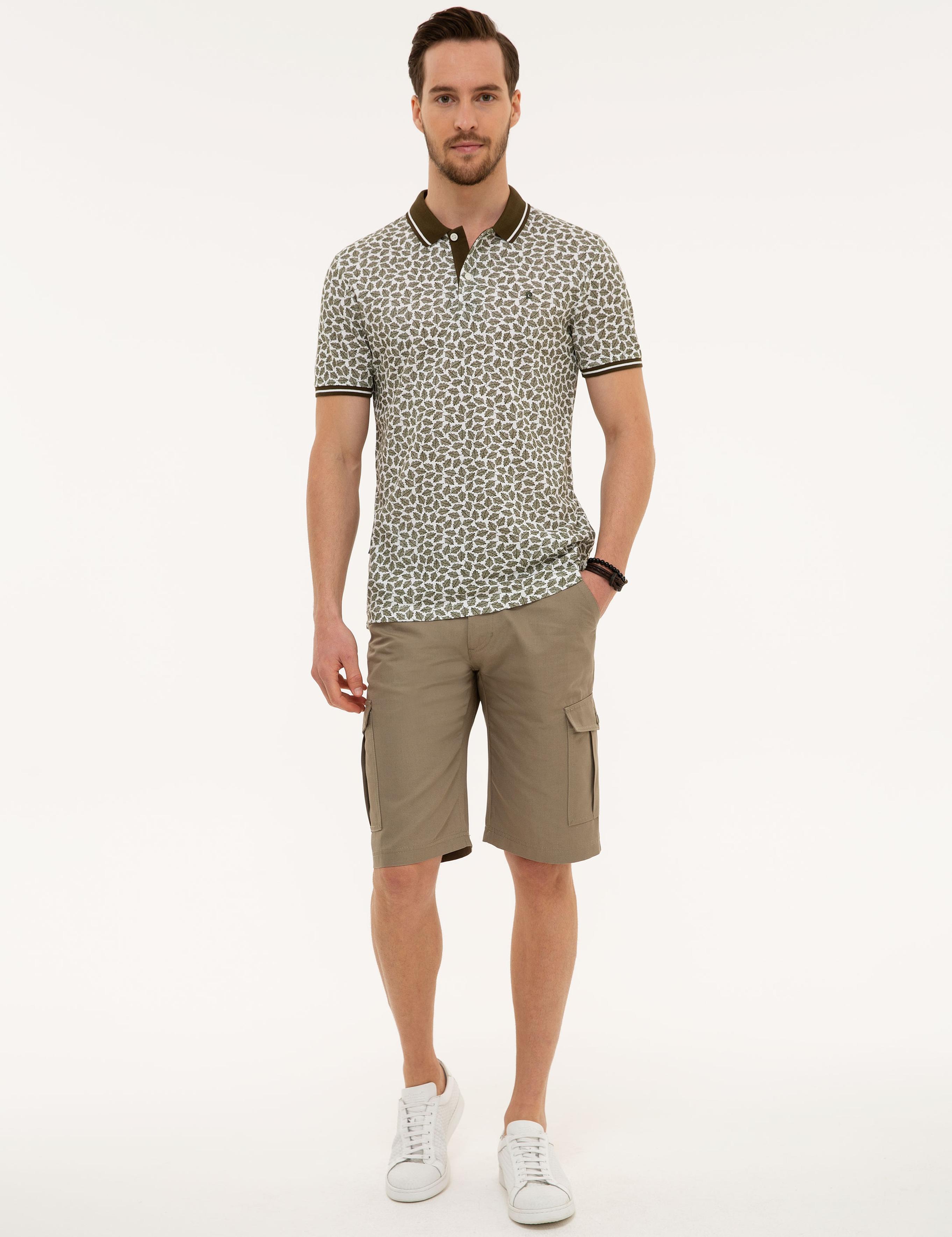 Haki Slim Fit Polo Yaka T-Shirt