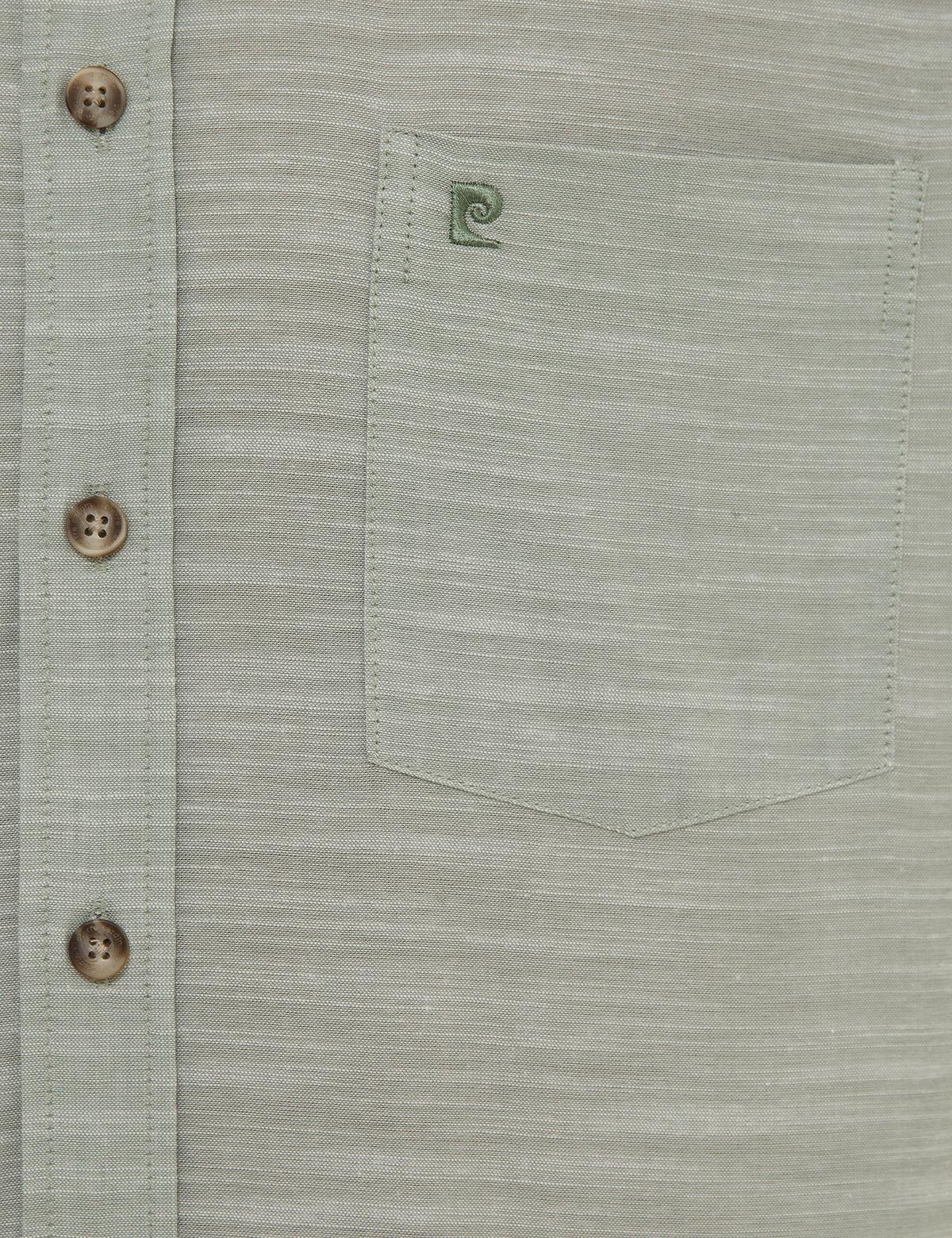 Yeşil Regular Fit Kısa Kollu Gömlek - 50223806038