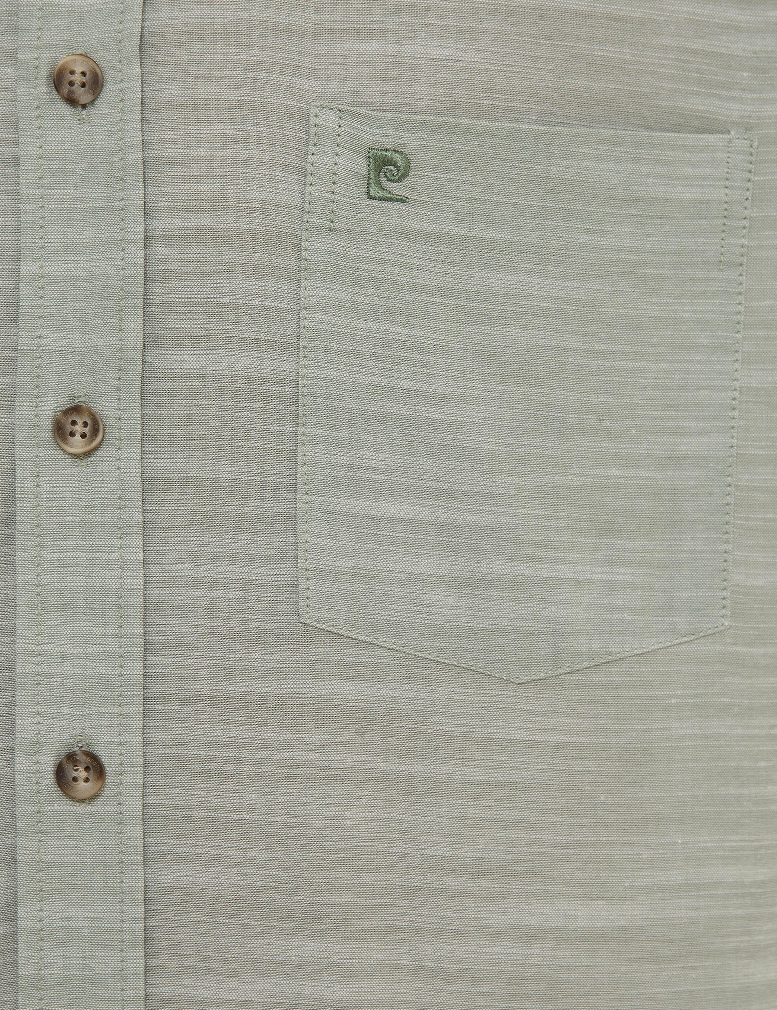 Yeşil Regular Fit Kısa Kollu Gömlek