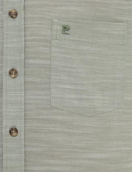 Yeşil Regular Fit Kısa Kollu Gömlek - 50223806038