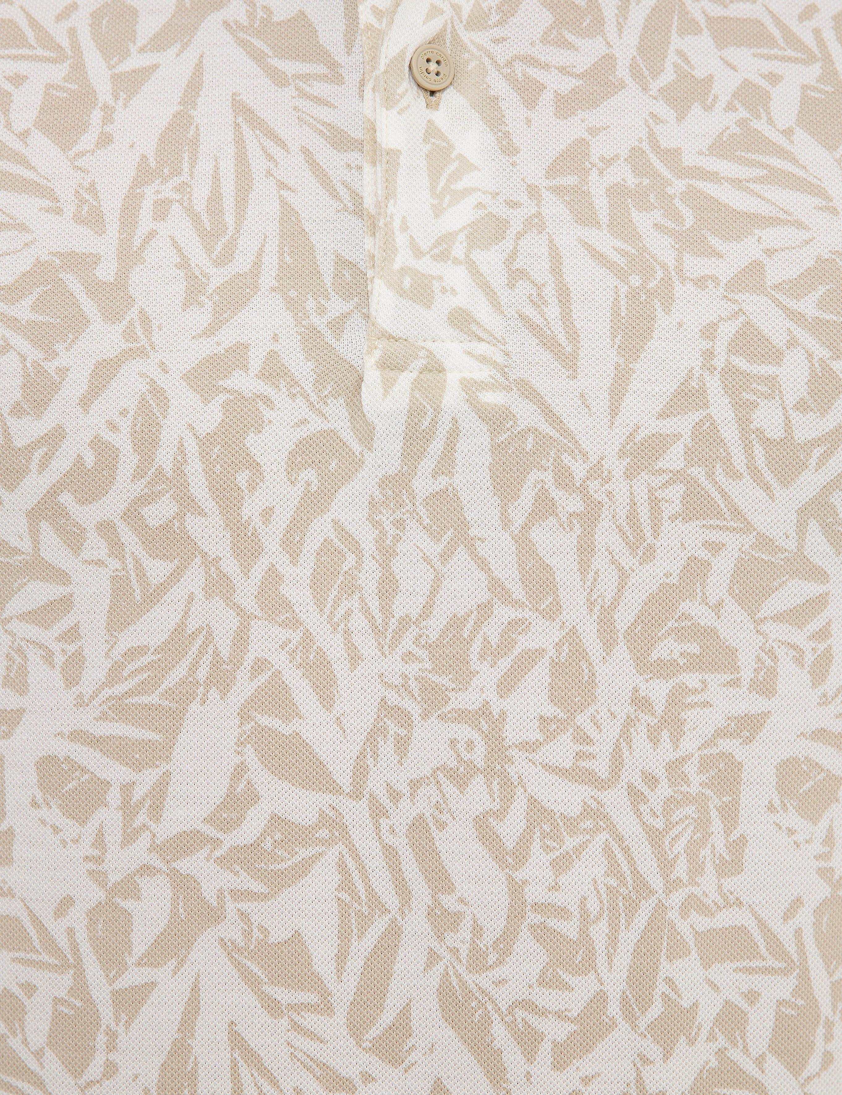 Bej Slim Fit Polo Yaka T-Shirt