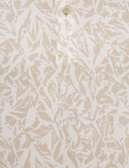 Bej Slim Fit Polo Yaka T-Shirt - 50224459012