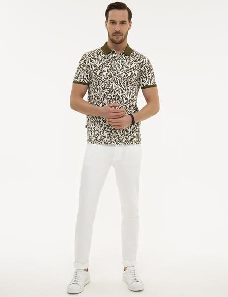 Haki Slim Fit Polo Yaka T-Shirt - 50224459022