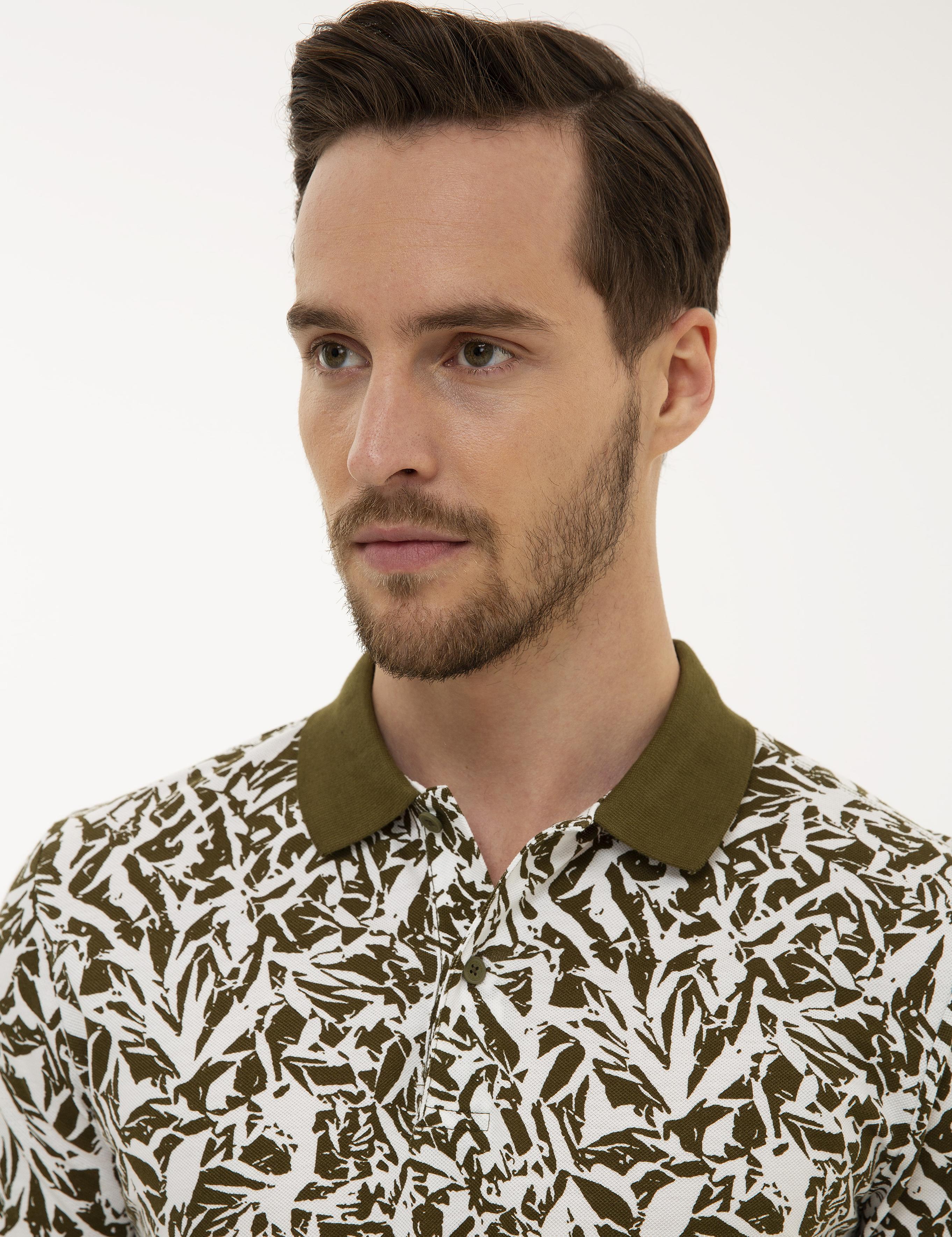 Haki Slim Fit Polo Yaka T-Shirt