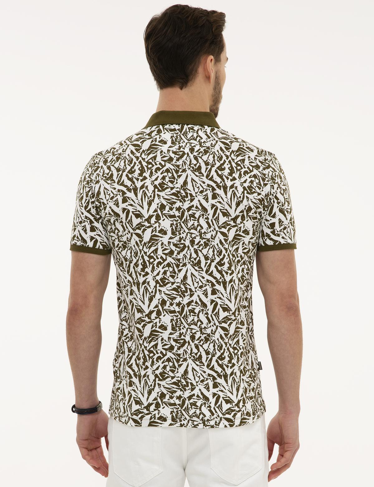 Haki Slim Fit Polo Yaka T-Shirt - 50224459022