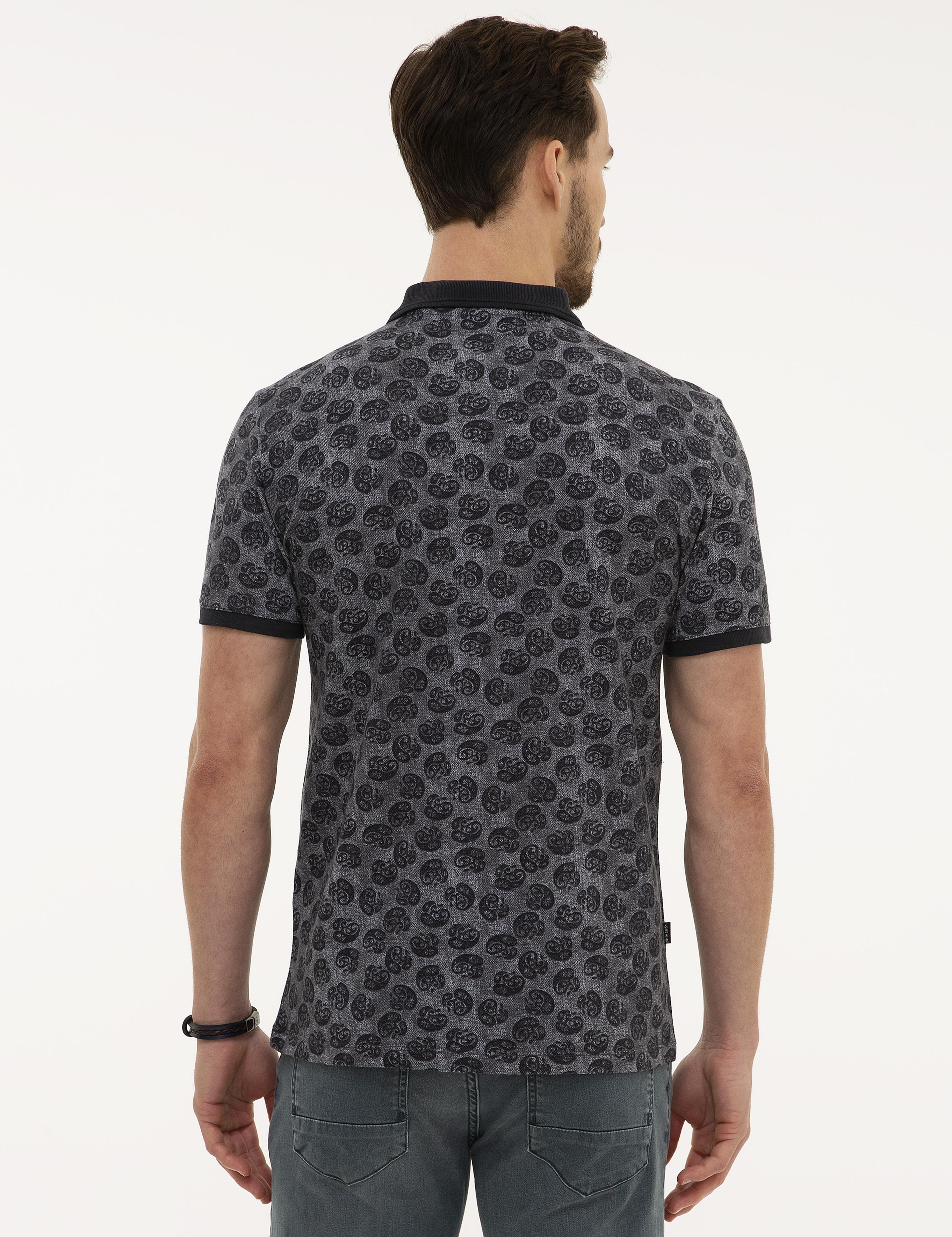 Siyah Slim Fit Polo Yaka T-Shirt