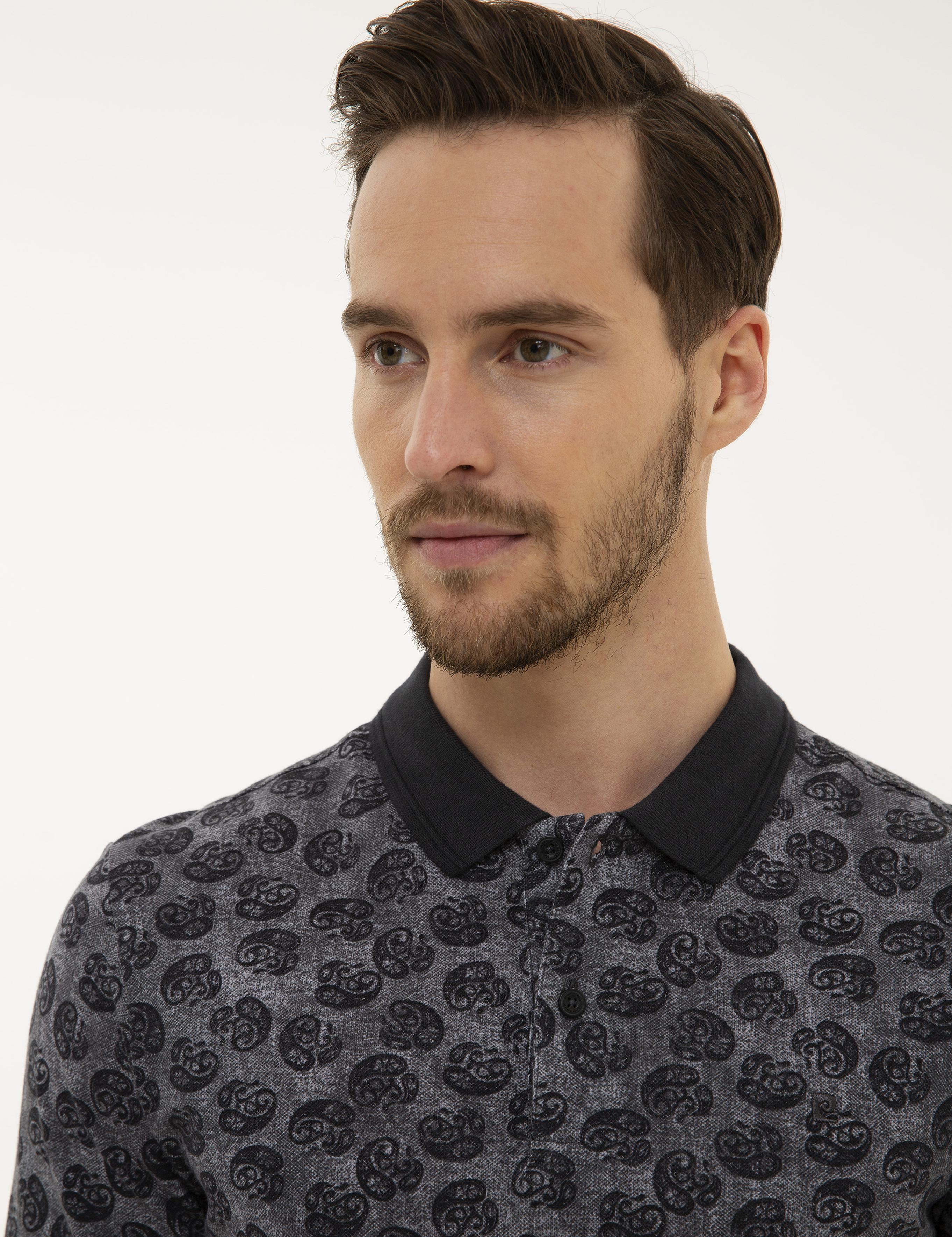 Siyah Slim Fit Polo Yaka T-Shirt