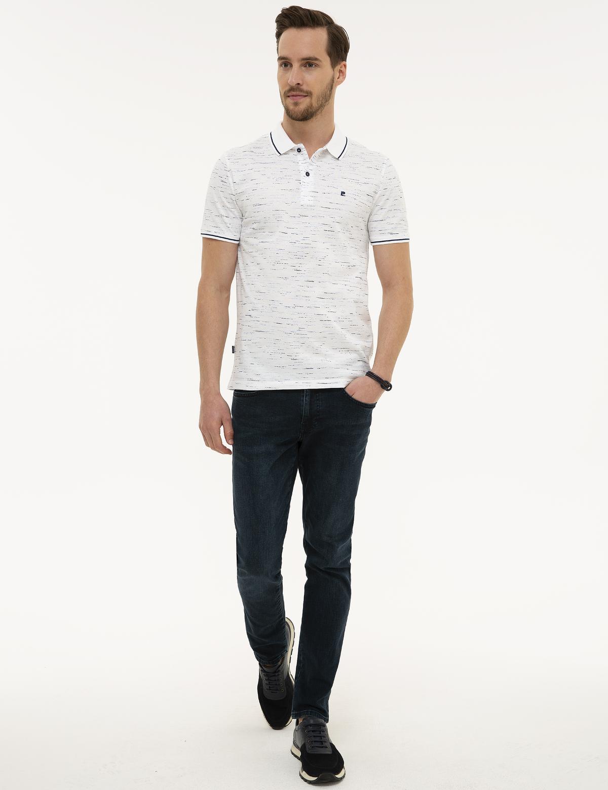 Lacivert Slim Fit Polo Yaka T-Shirt - 50223809006