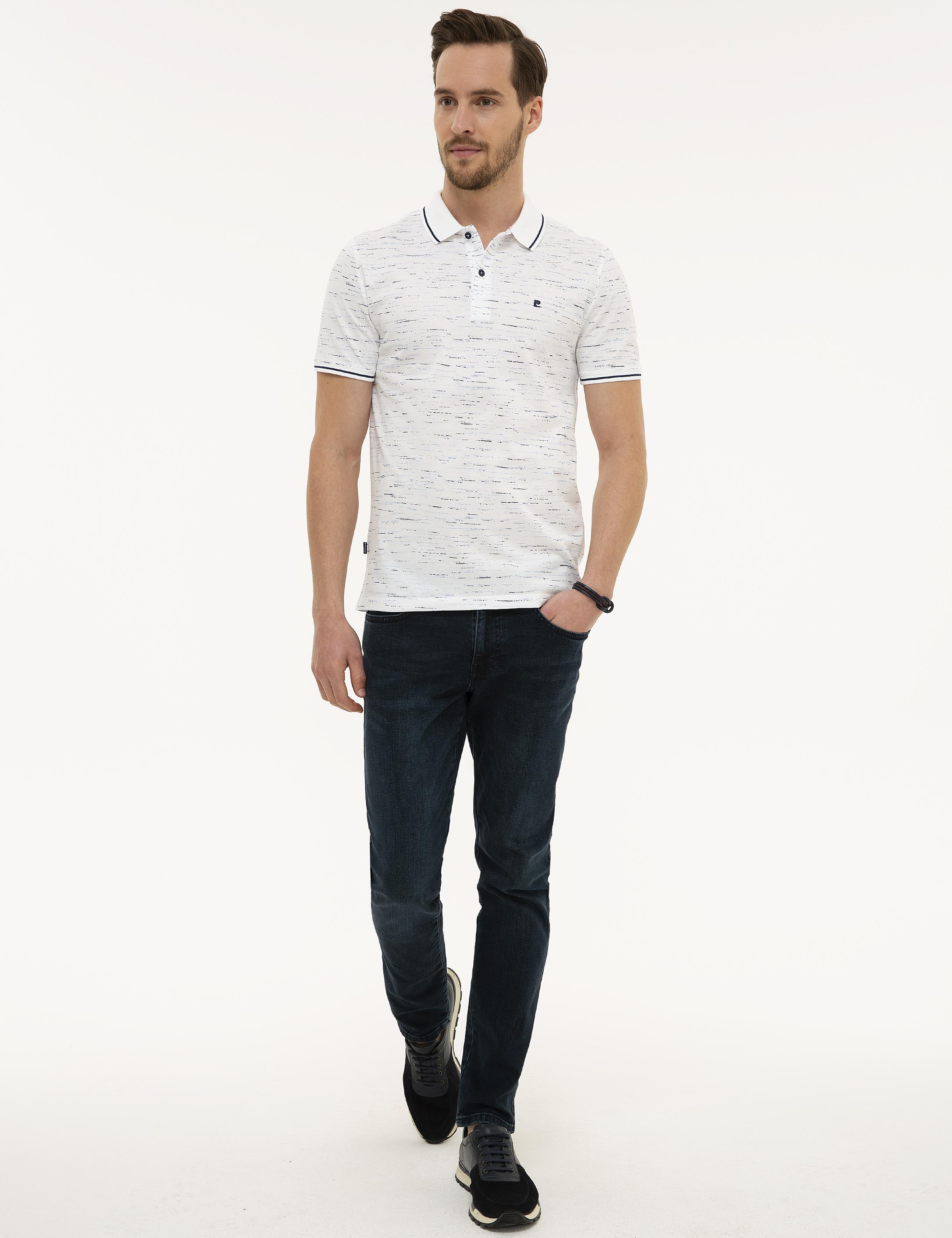 Lacivert Slim Fit Polo Yaka T-Shirt