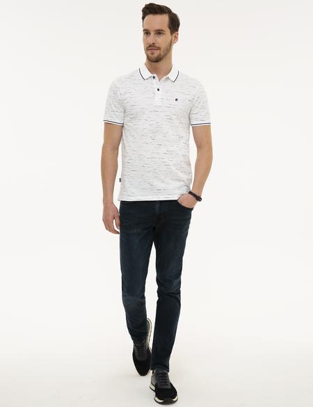 Lacivert Slim Fit Polo Yaka T-Shirt - 50223809006