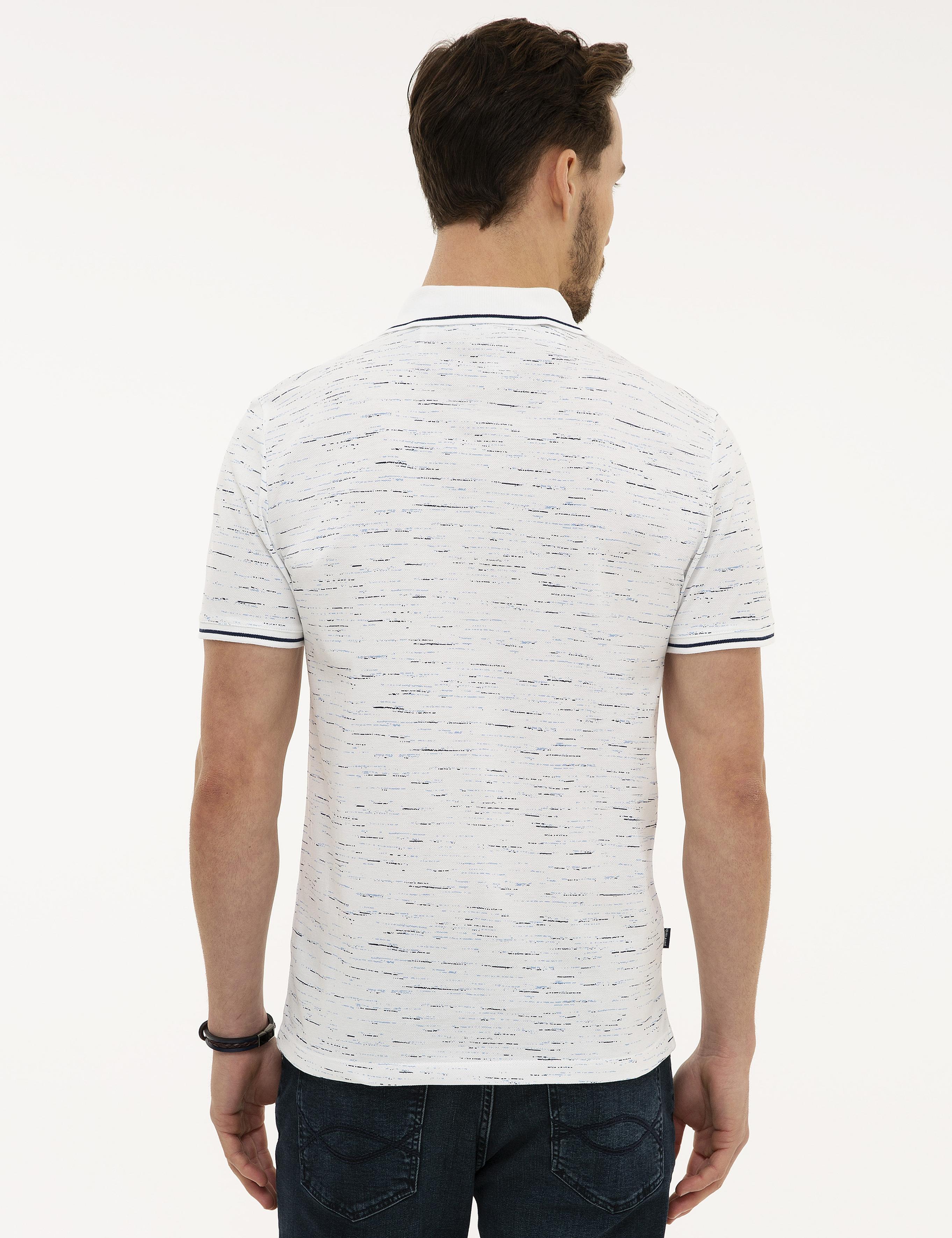 Lacivert Slim Fit Polo Yaka T-Shirt