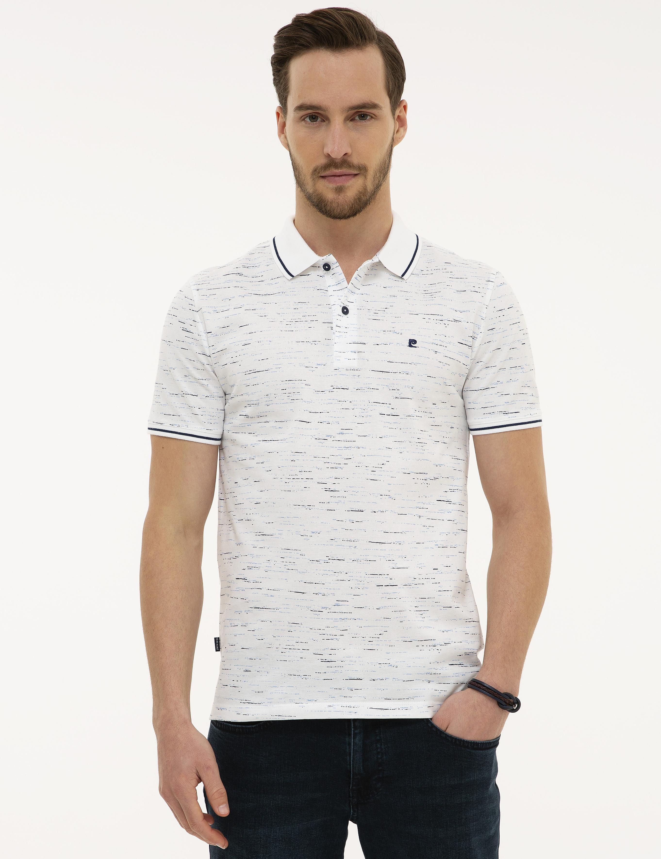 Lacivert Slim Fit Polo Yaka T-Shirt