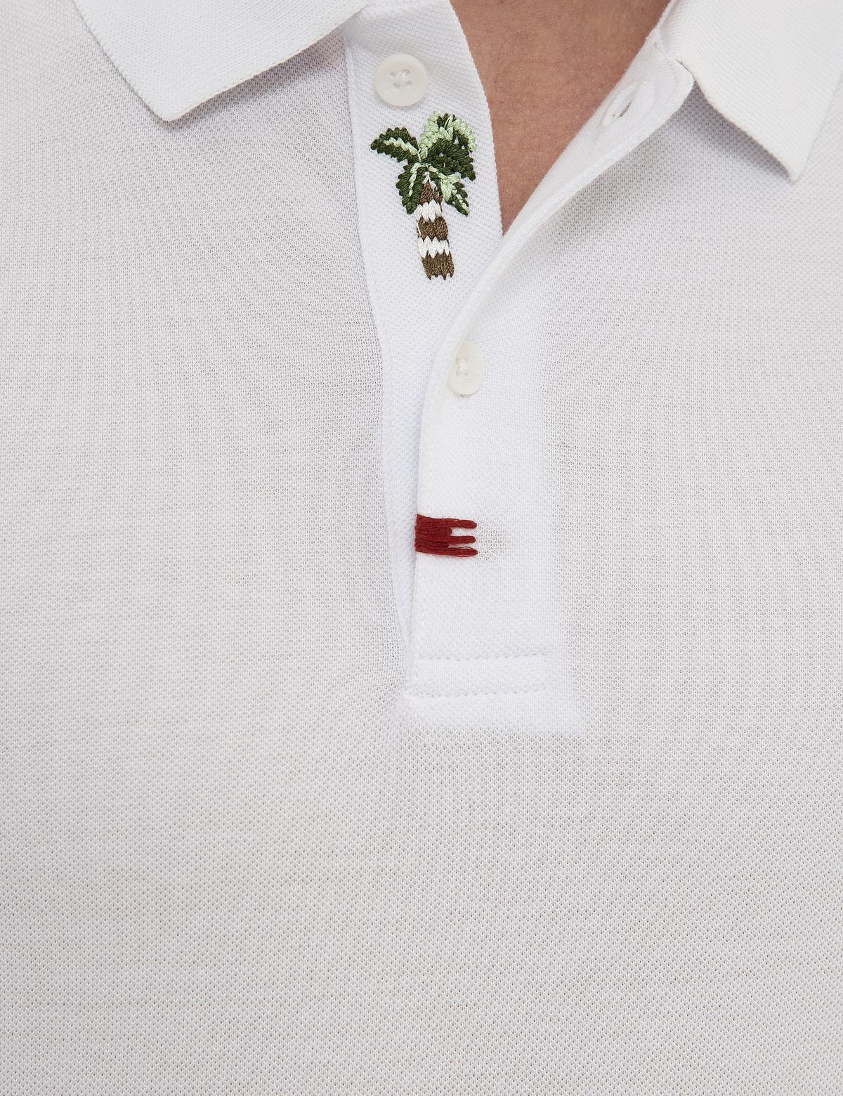 Beyaz Slim Fit Polo Yaka T-Shirt - 50202634008