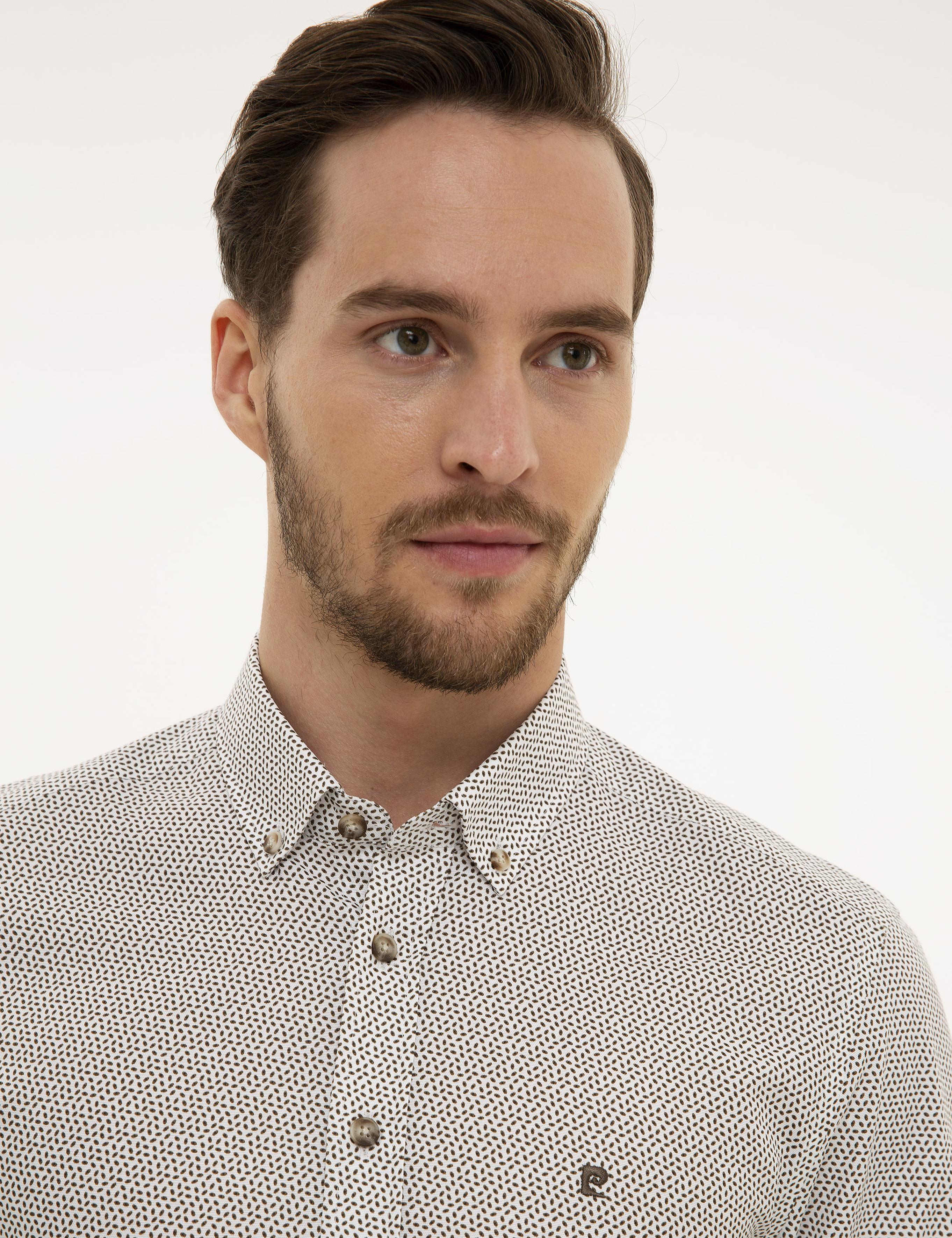 Kahverengi Slim Fit Gömlek